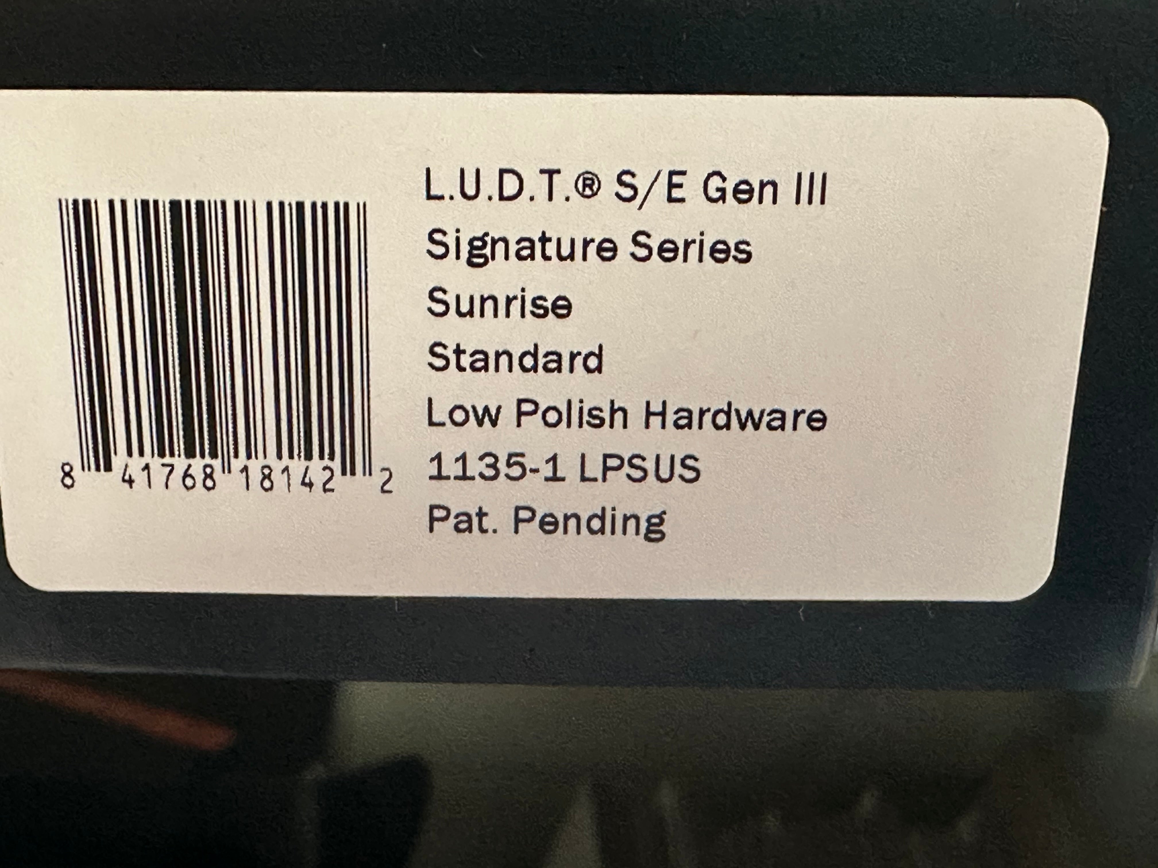 Microtech LUDT Sunrise 1135-1 LPSUS LUDT Gen III drop point sunrise orange