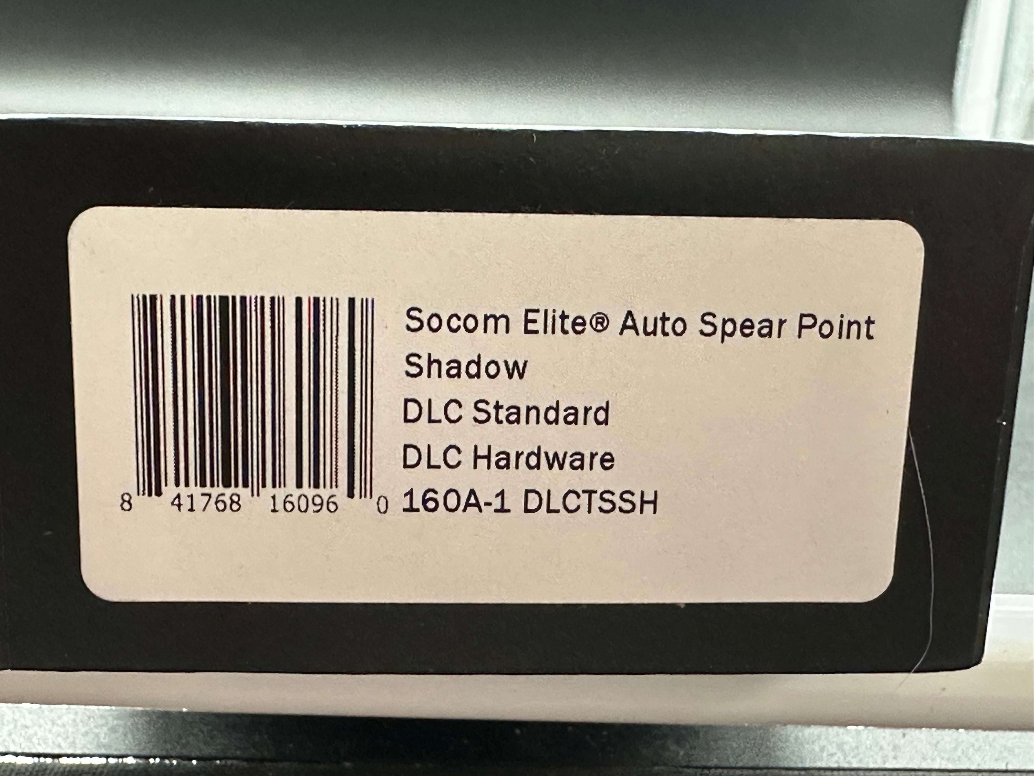 Microtech Socom Elite Shadow Spike Grind Spear Point DLC Deep Engraved Signature Series
