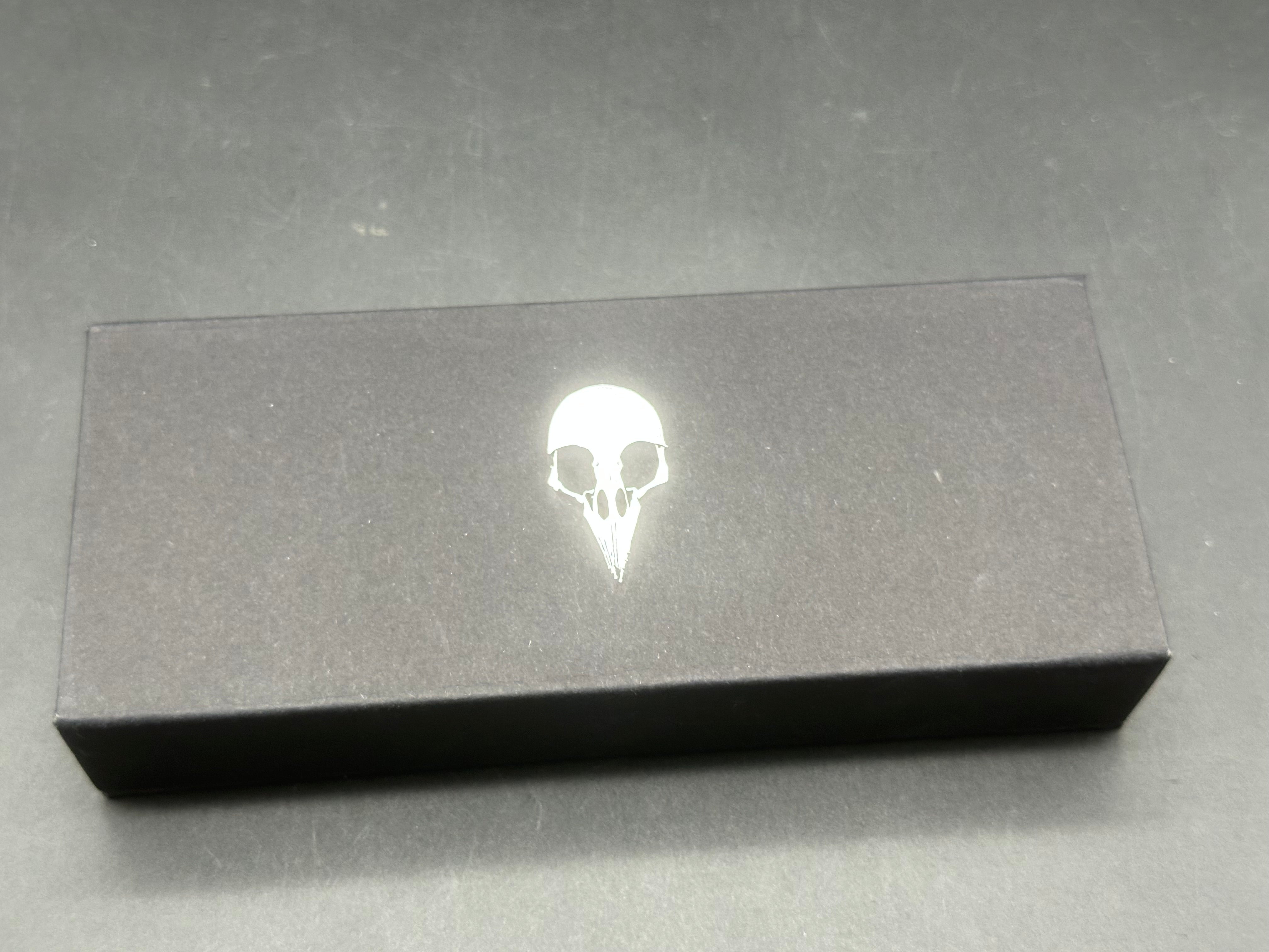 Sparrow Knife Co. Production Strix Round II (V1 Midnight) #32/55, Black Stonewashed DLC Hollow-Ground MagnaCut Blade