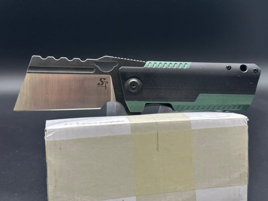 Sitivien ST155 14C28N Steel Blade,Green G10