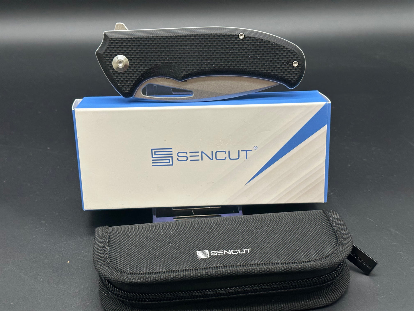 SENCUT PHANTARA FOLDING KNIFE BLACK G10 HANDLE 9CR18MOV