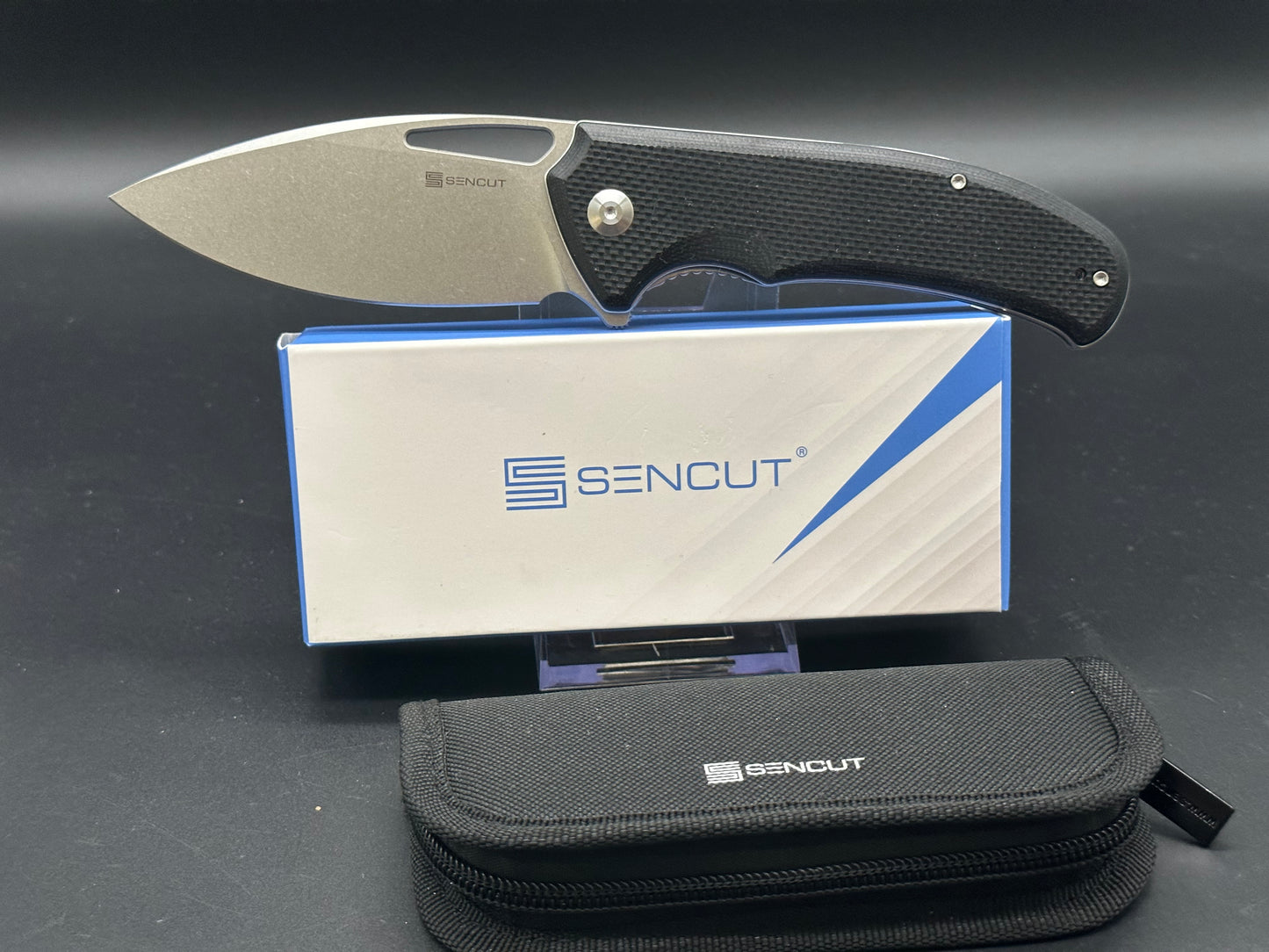 SENCUT PHANTARA FOLDING KNIFE BLACK G10 HANDLE 9CR18MOV