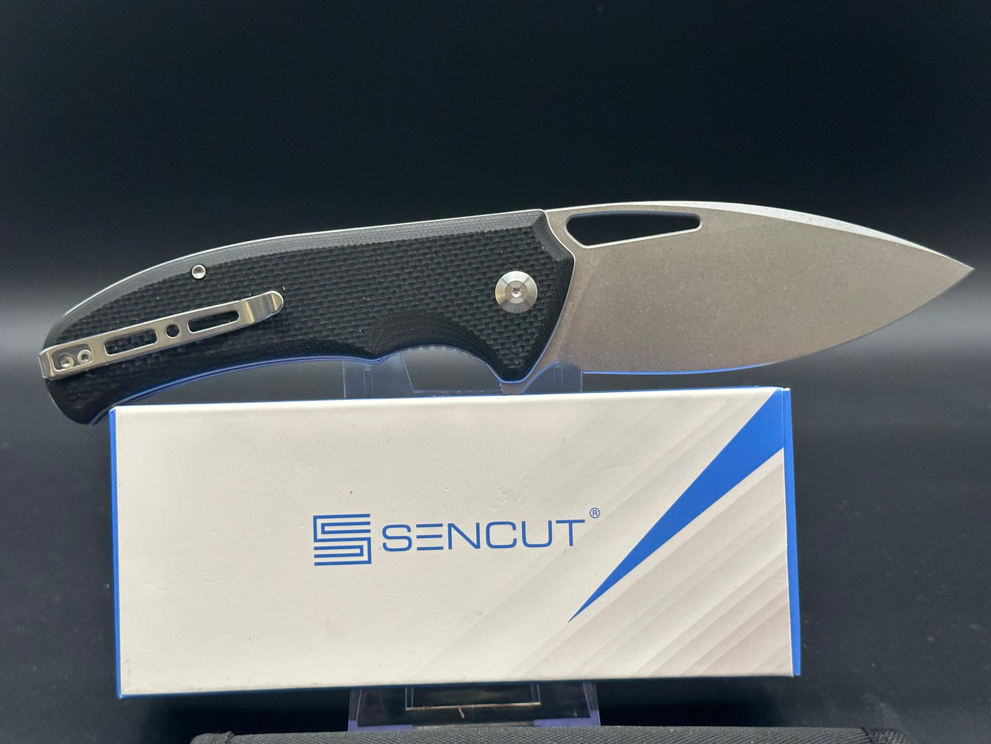 SENCUT PHANTARA FOLDING KNIFE BLACK G10 HANDLE 9CR18MOV