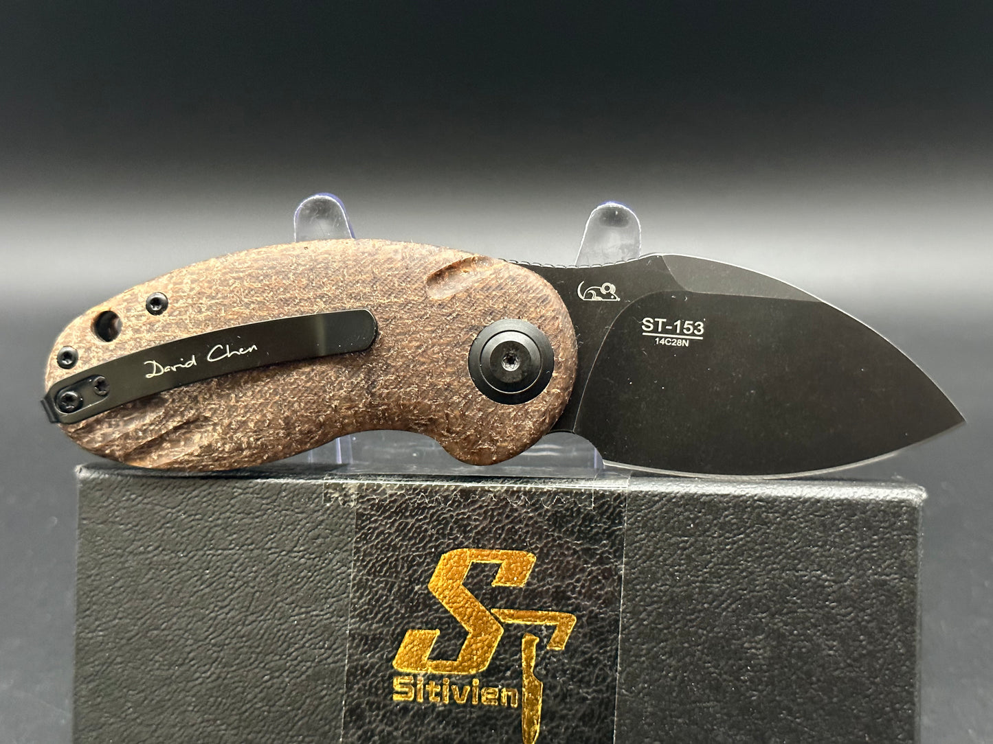 Sitivien ST153 14C28N Blade with Micarta Handle,Chinese Zodiac Series