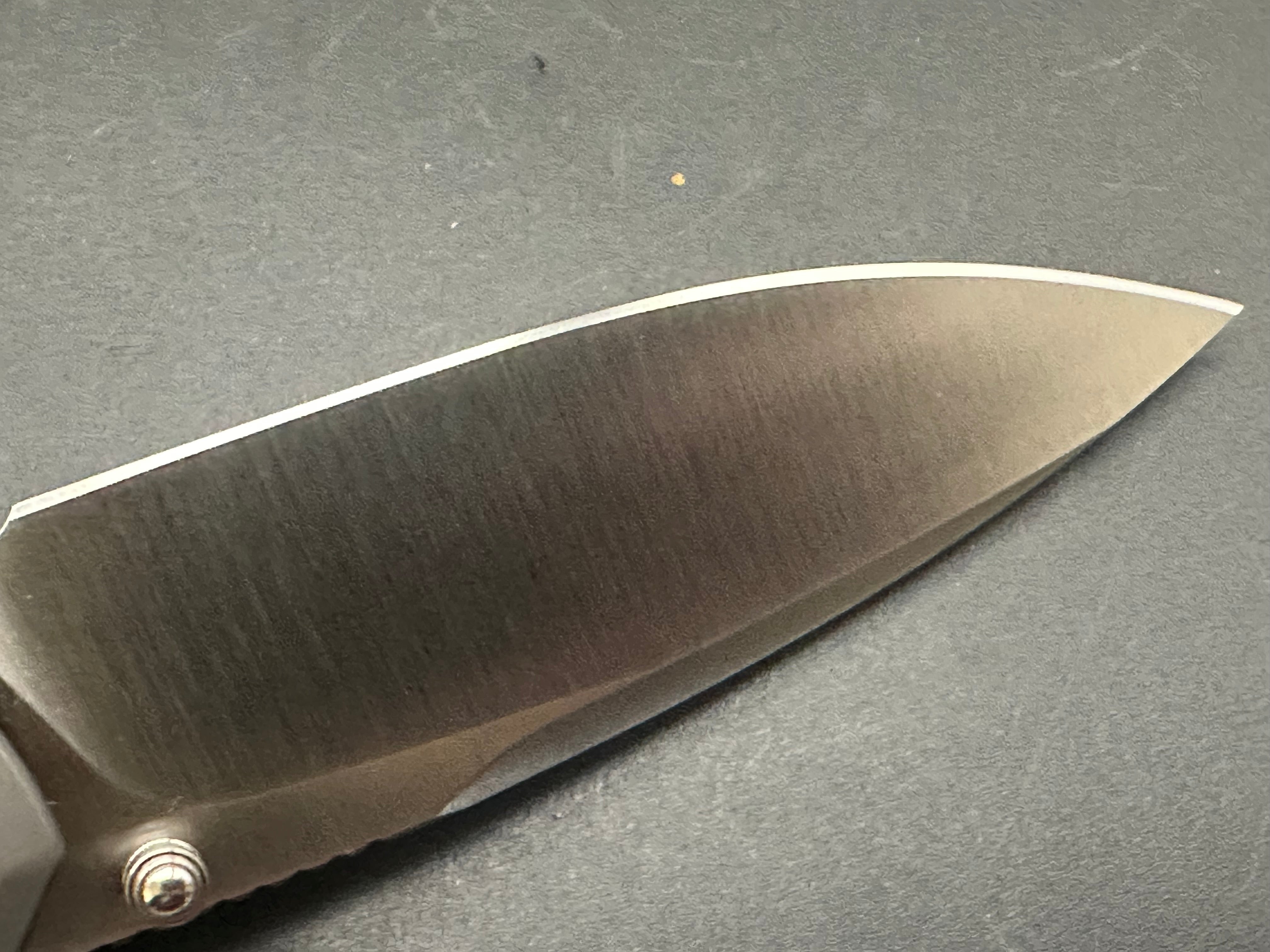 WE SUBJUGATOR GRAY TITANIUM HANDLE 20CV PLAIN EDGE SATIN