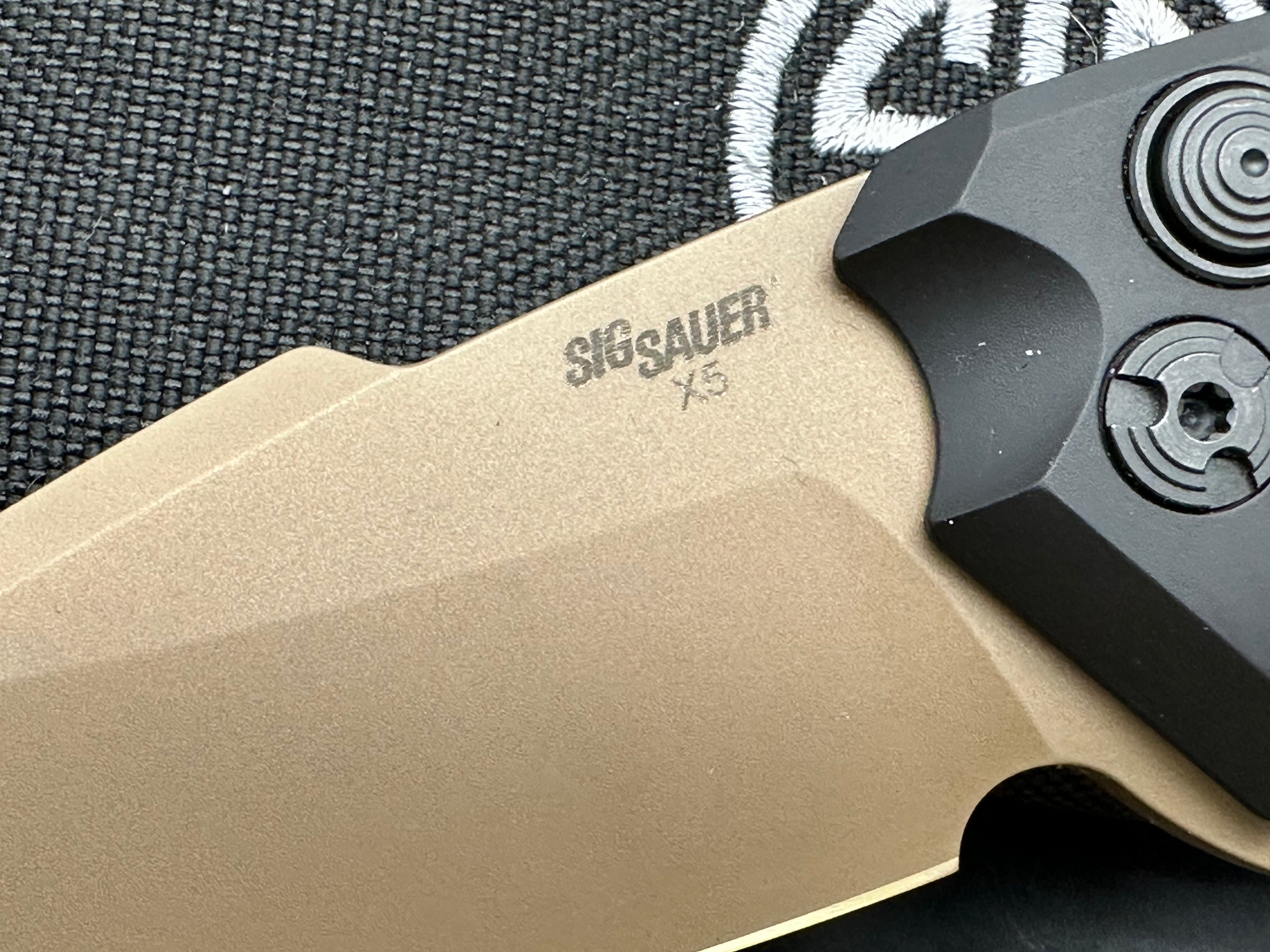 Hogue Sig Sauer X5 Black aluminum CPM-154 blade
