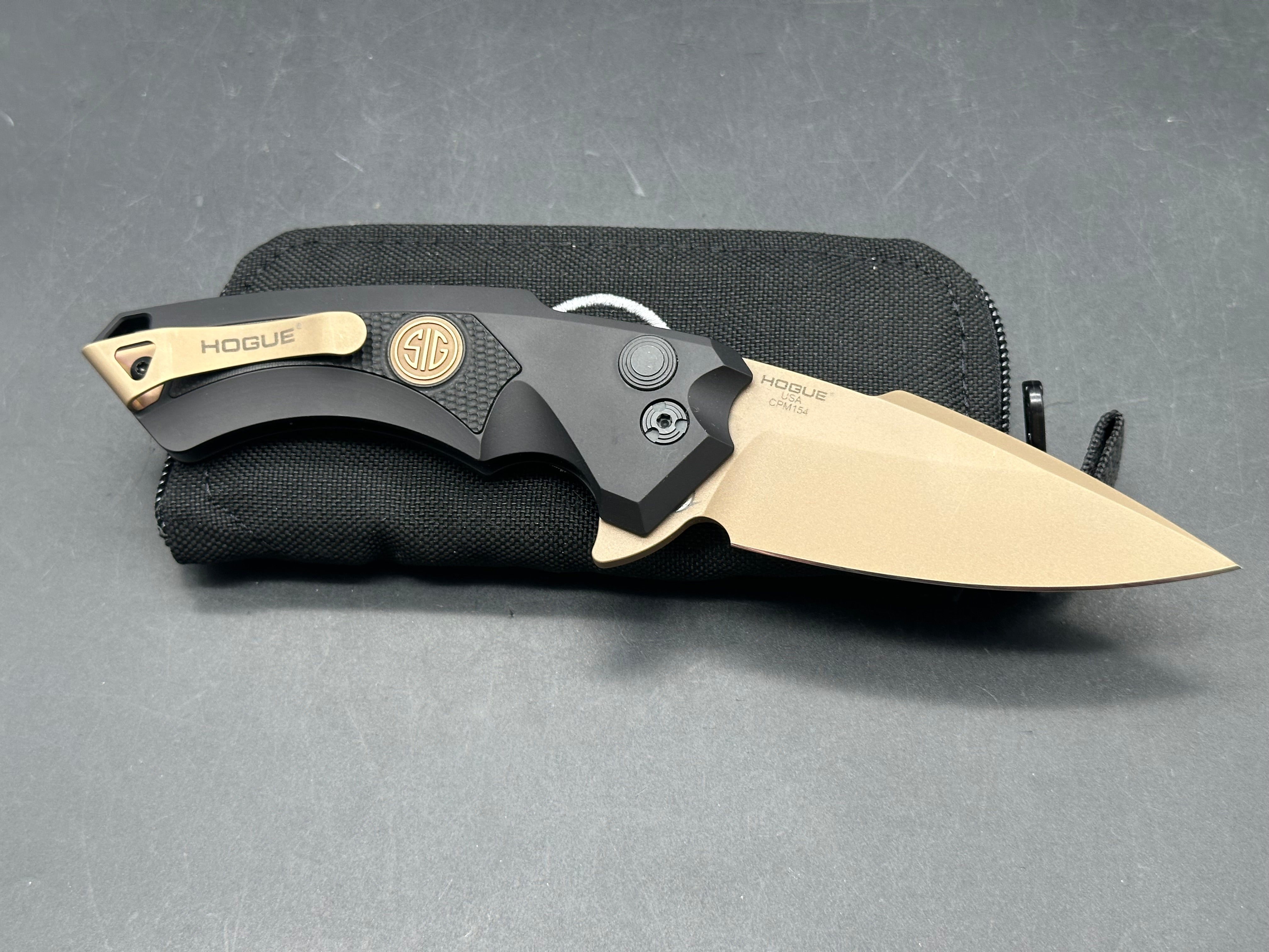 Hogue Sig Sauer X5 Black aluminum CPM-154 blade