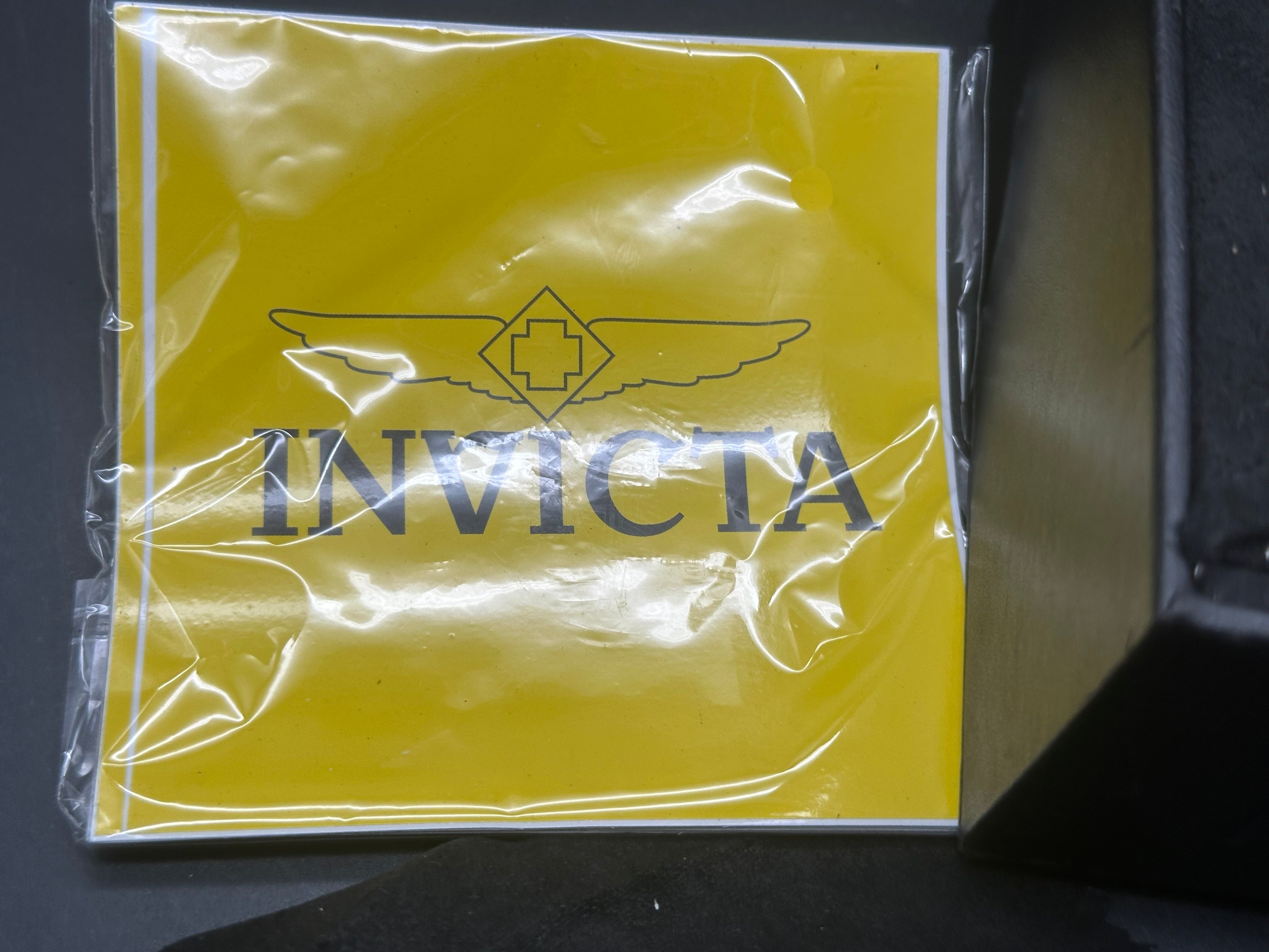 Invicta watch with mother of pearl dial