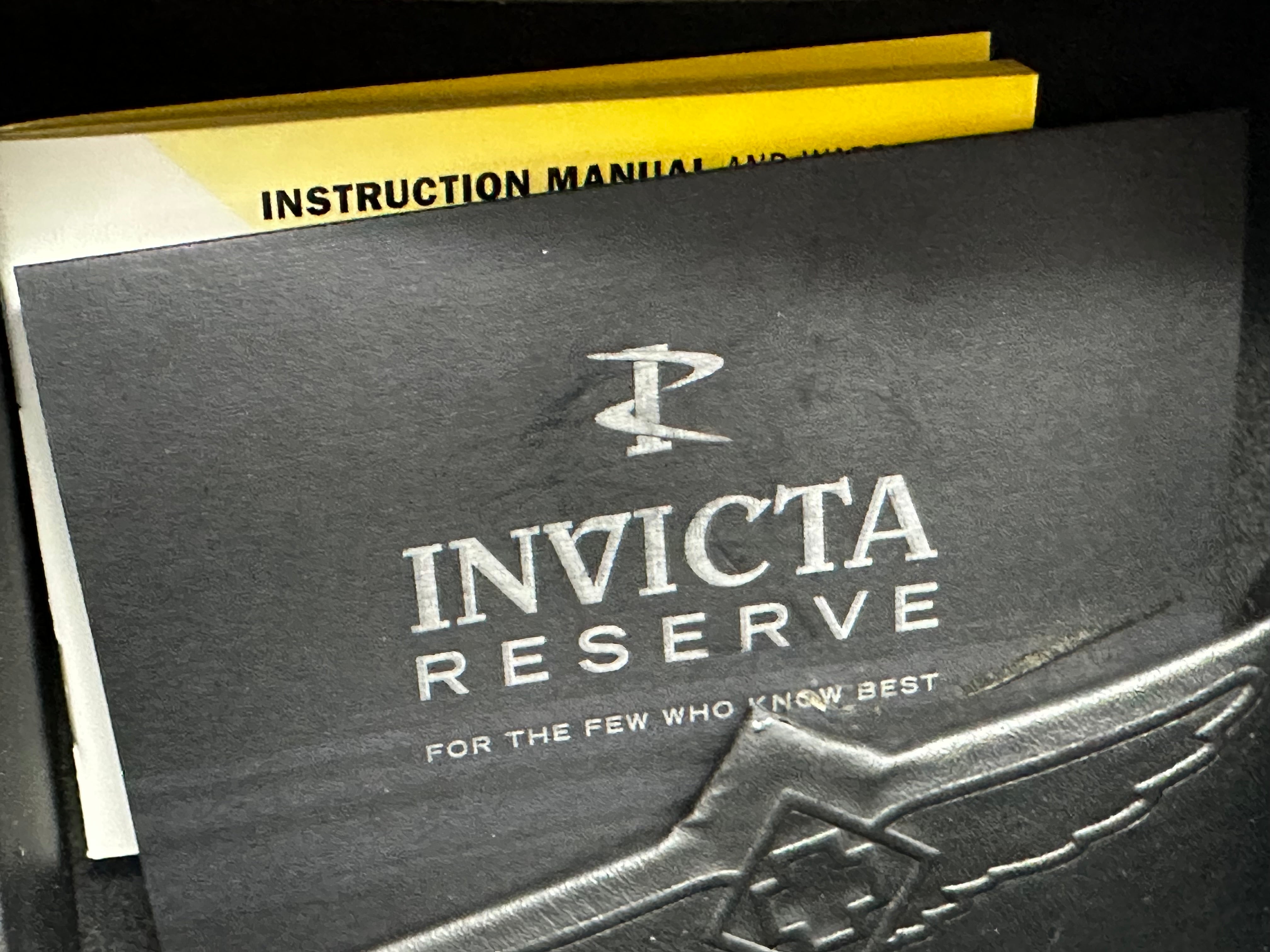 Invicta Reserve Swiss made watch. Stainless steel case and strap