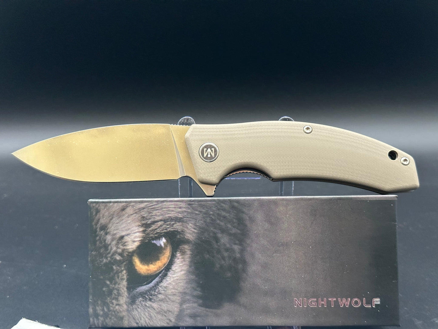 Nightwolf N05 brown G10 w/D2 blade