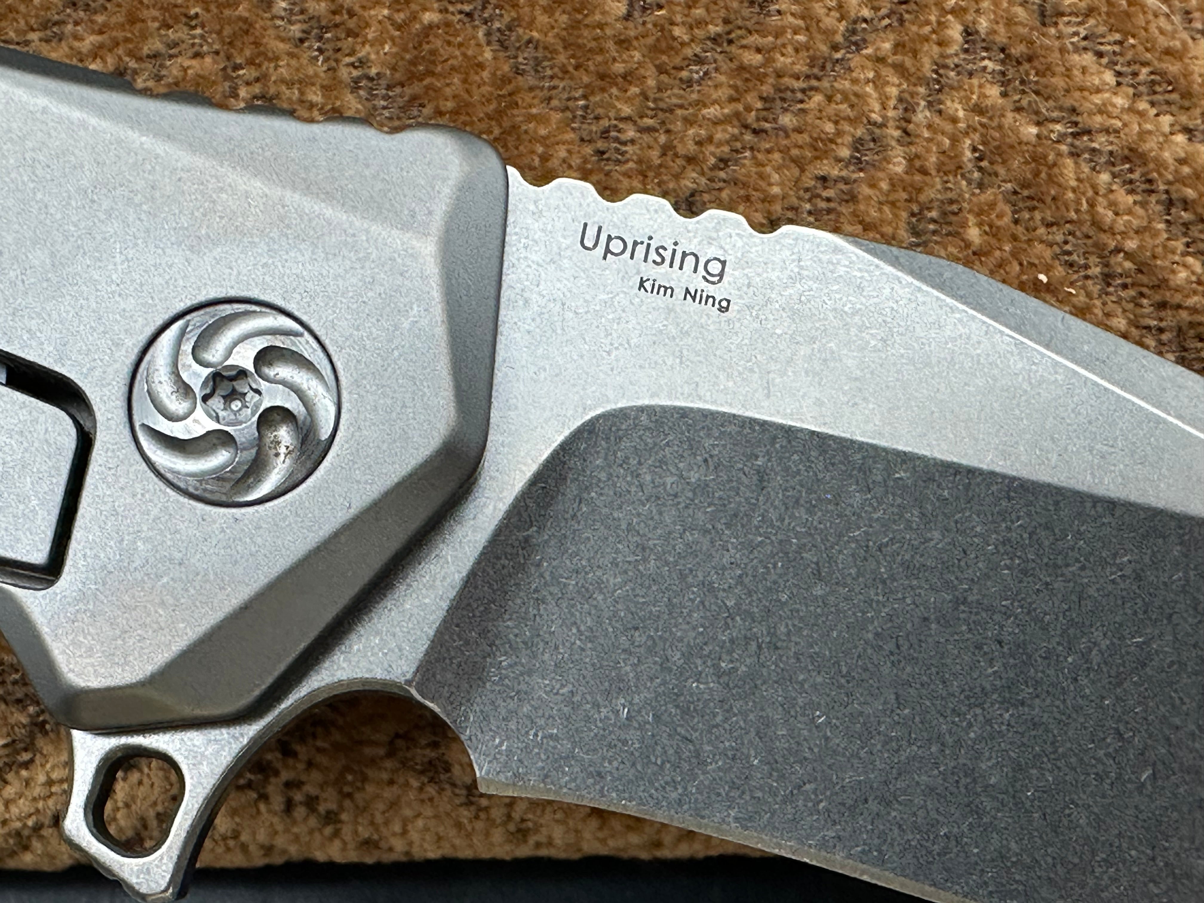 Kizer Uprising Titanium Handle, CPM-S35VN (3.625” SW CP) Blade