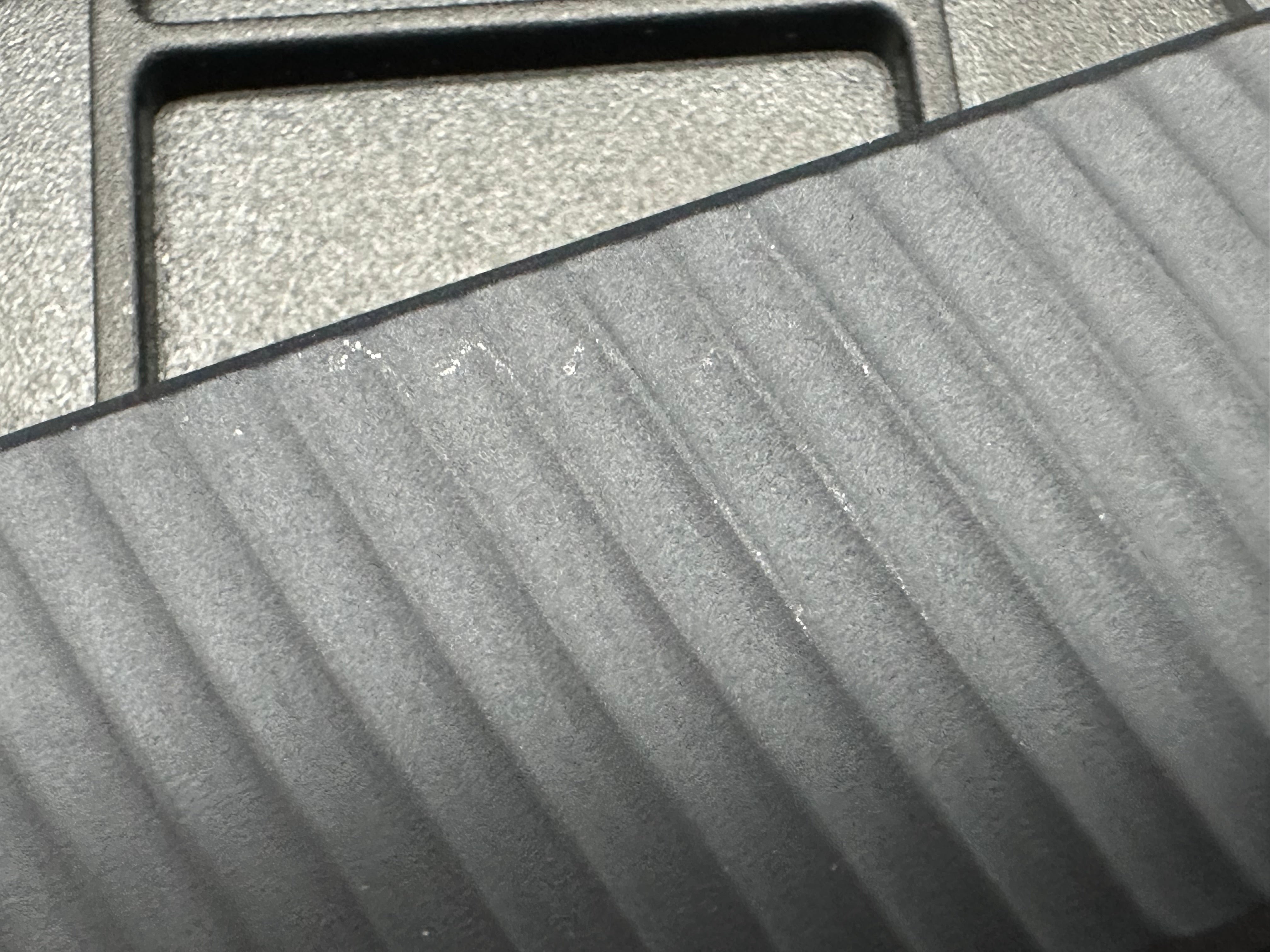 Emp EDC pulse OTF - bluish grey handle and stonewashed blade - reverse tanto magnacut blade