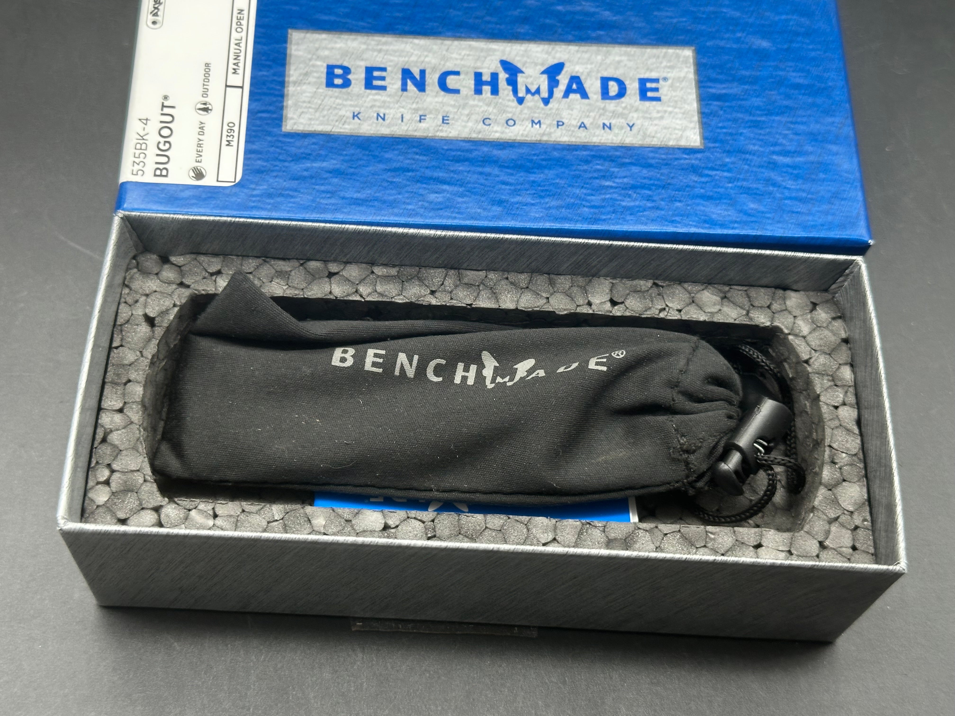 Benchmade Bugout in M390 and Aluminun milled scales