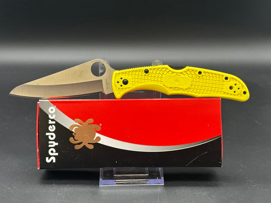 Spyderco Pacific Salt 2 Lockback Knife Yellow FRN