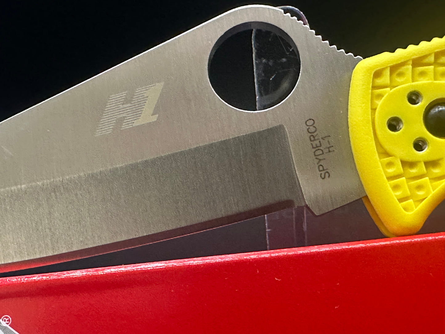 Spyderco Pacific Salt 2 Lockback Knife Yellow FRN