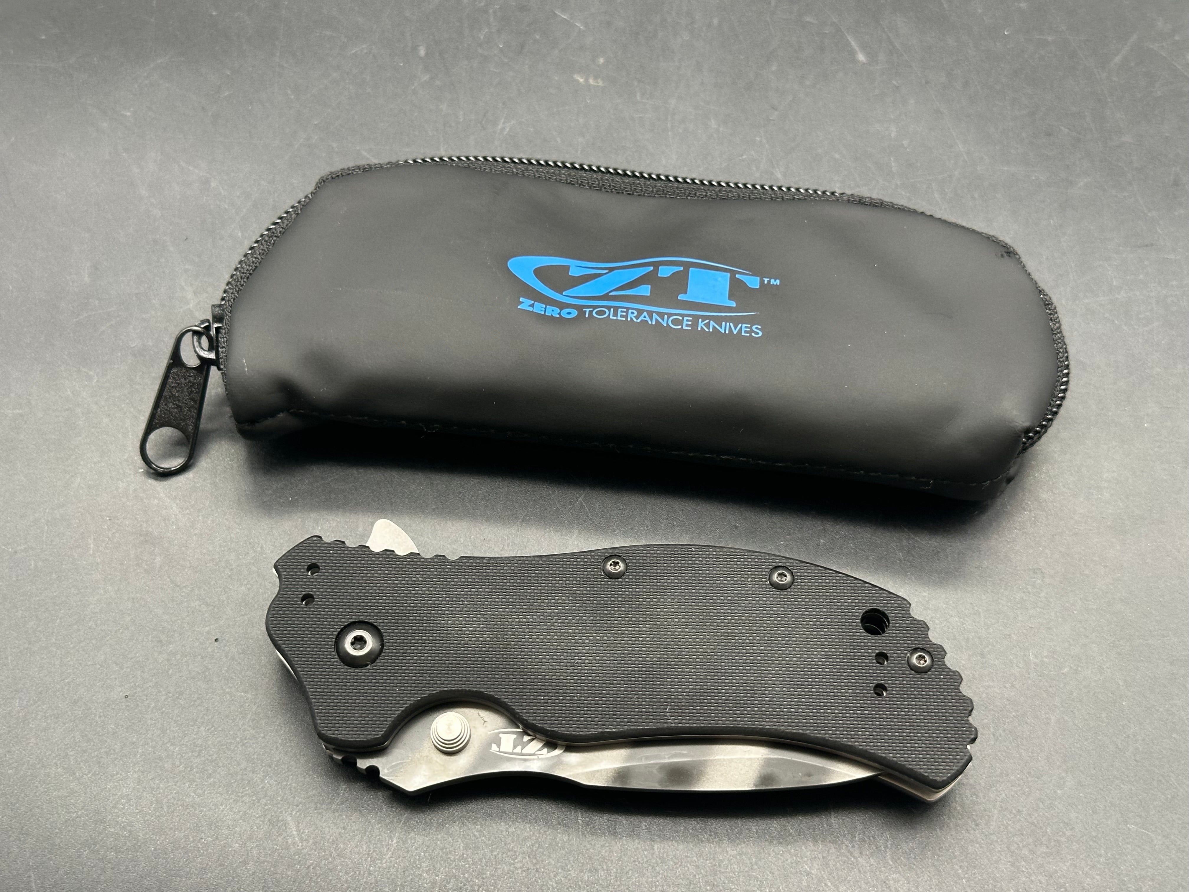 Zero Tolerance 0350TS Black G-10 Handle, CPM-S30V Tiger Stripe (3.25” DP) Blade