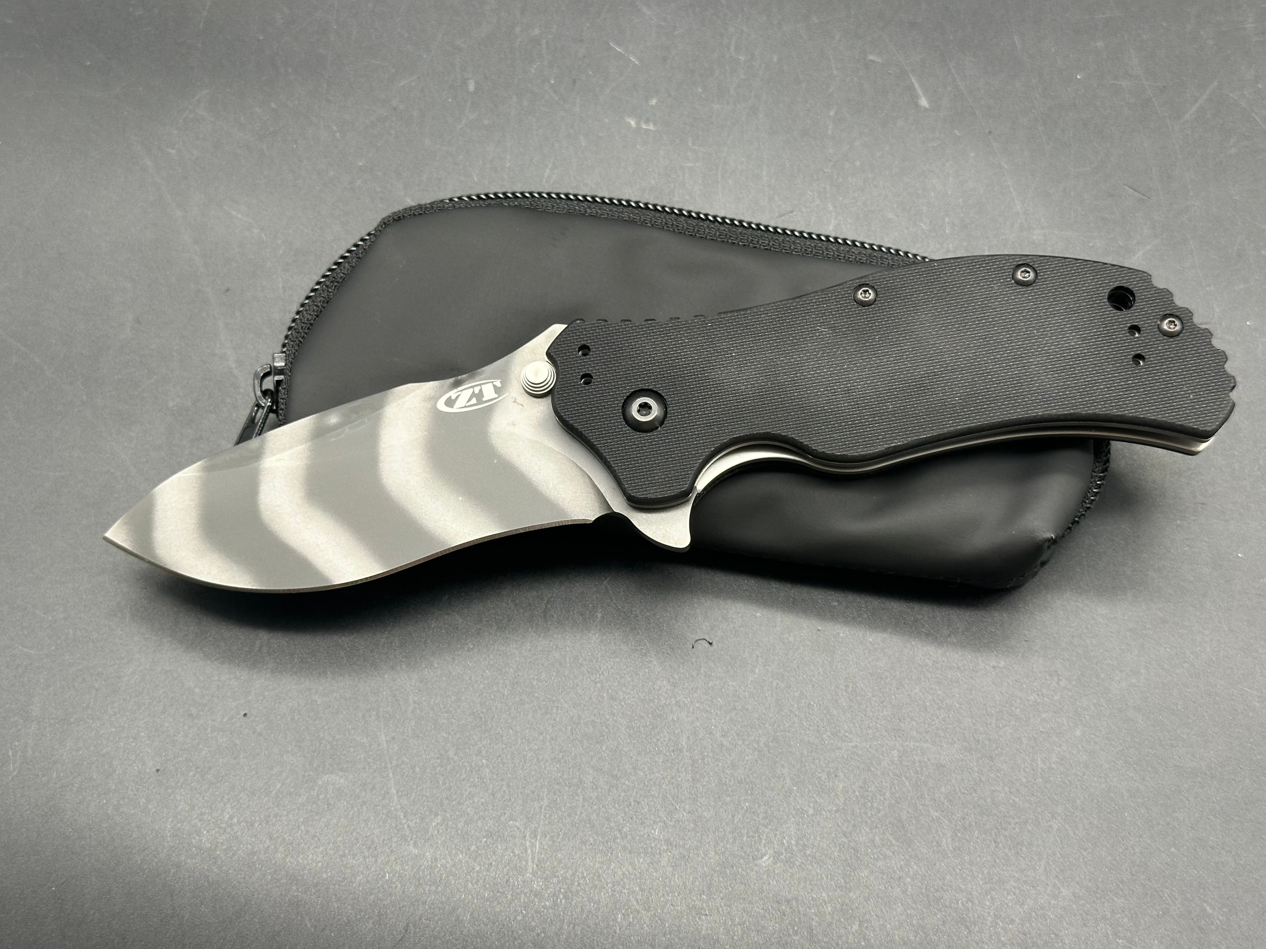 Zero Tolerance 0350TS Black G-10 Handle, CPM-S30V Tiger Stripe (3.25” DP) Blade