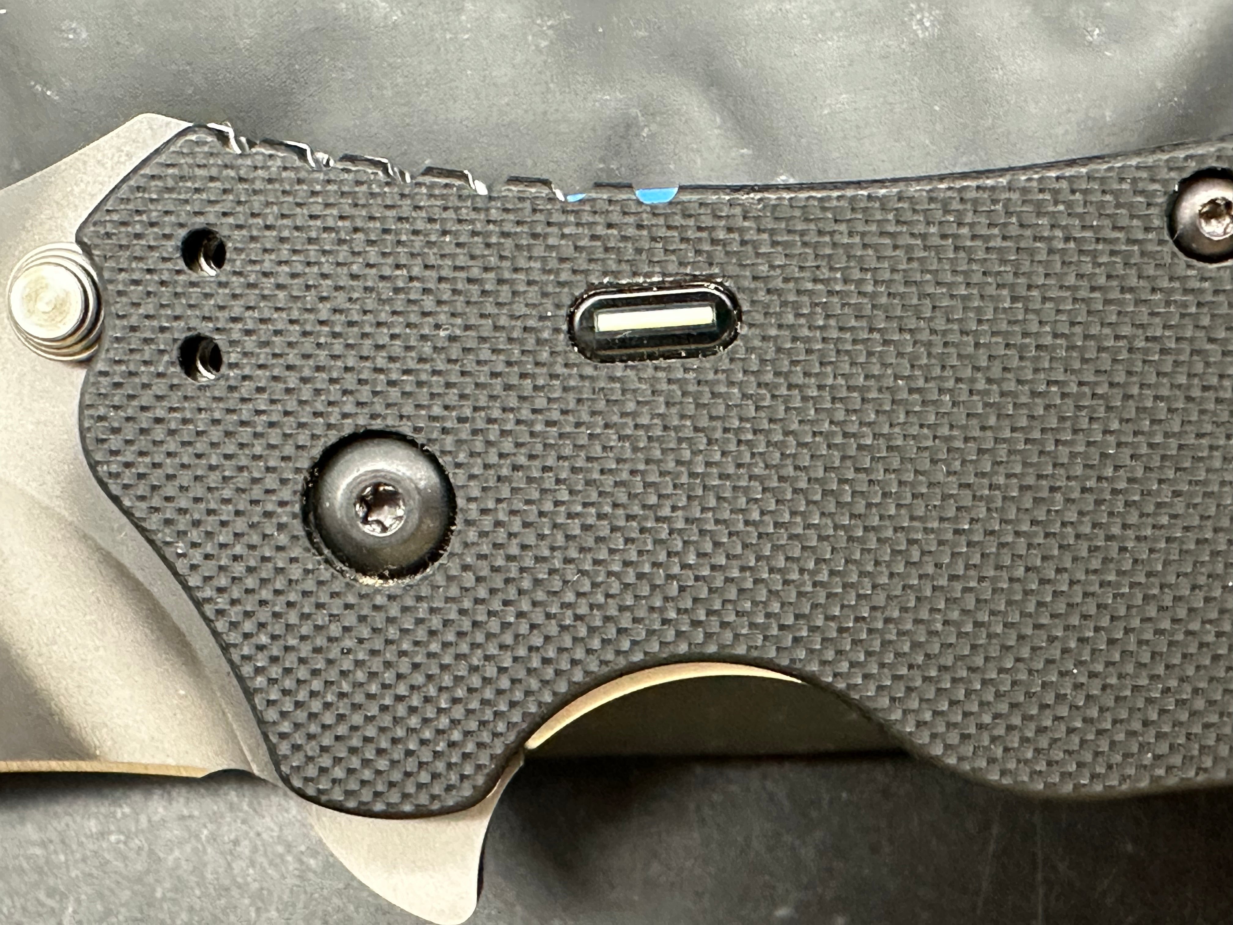 Zero Tolerance 0350TSTR Black G-10 Handle with Tritium Inlay, CPM-S30V Tiger Stripe (3.25” DP) Blade