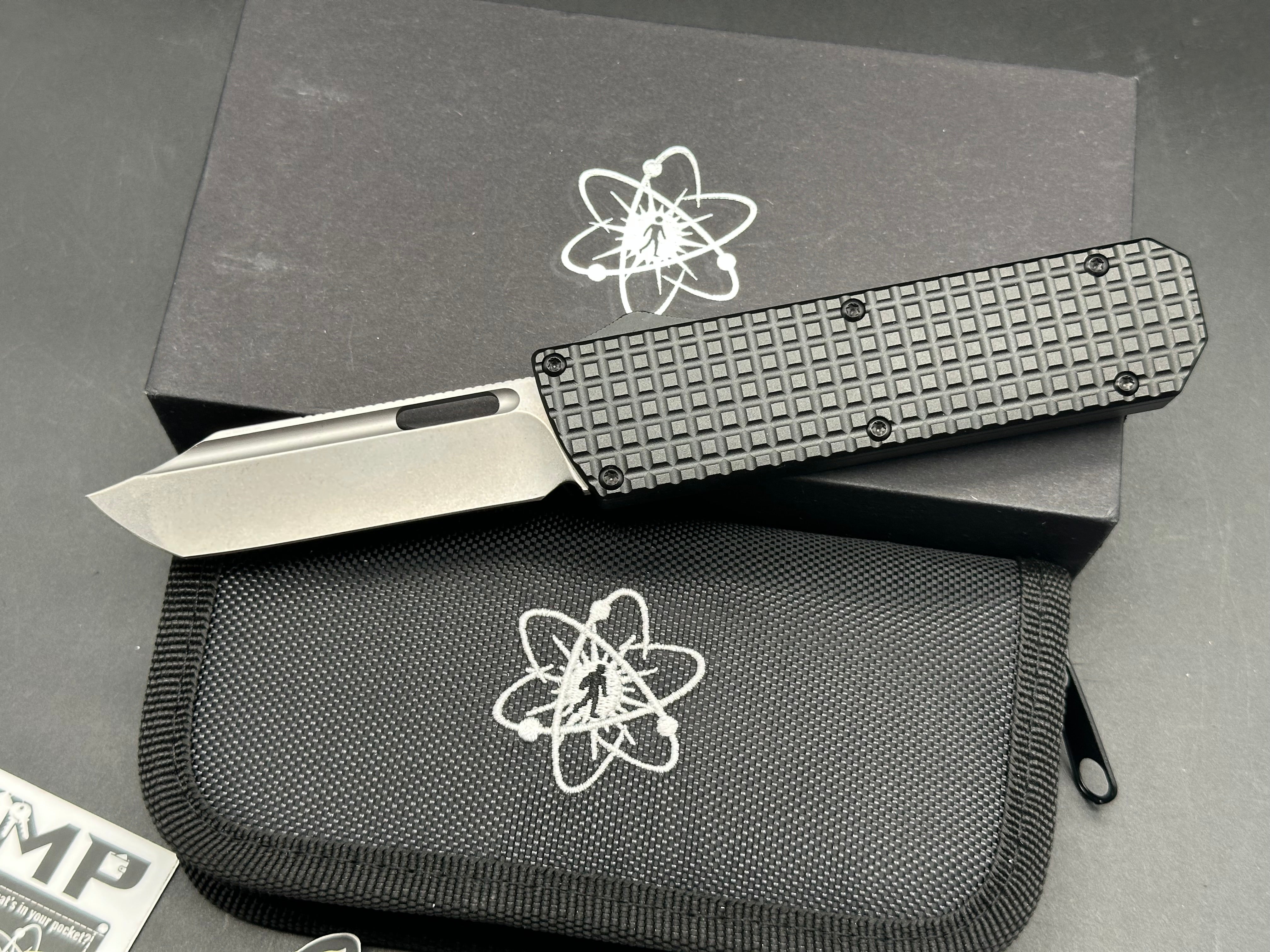 Emp EDC Pulse - Bowie blade - magnacut with stonewash - black handle