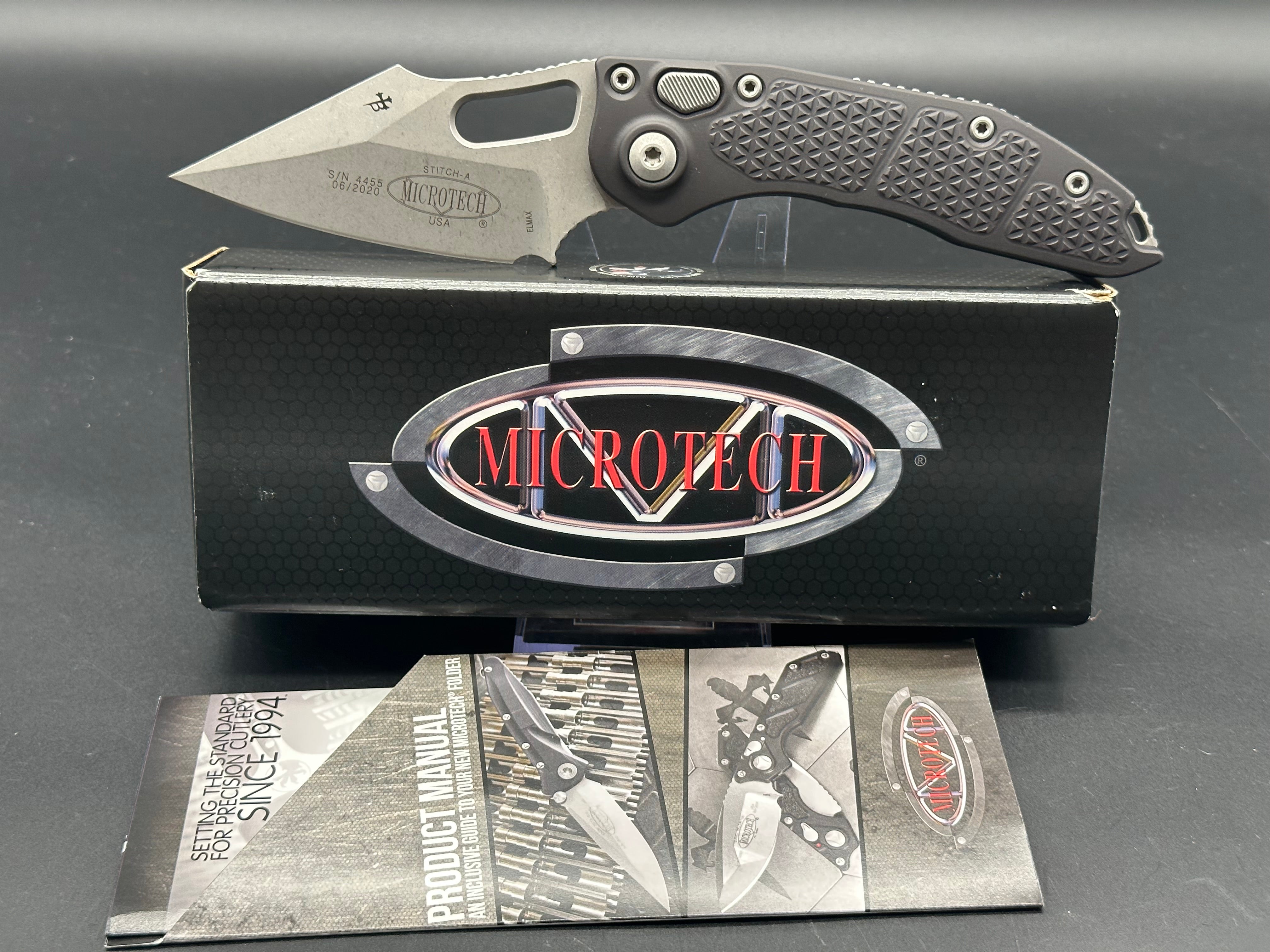 Microtech Stitch Auto Apocalyptic Standard (169-10 AP) – Elmax Blade S ...