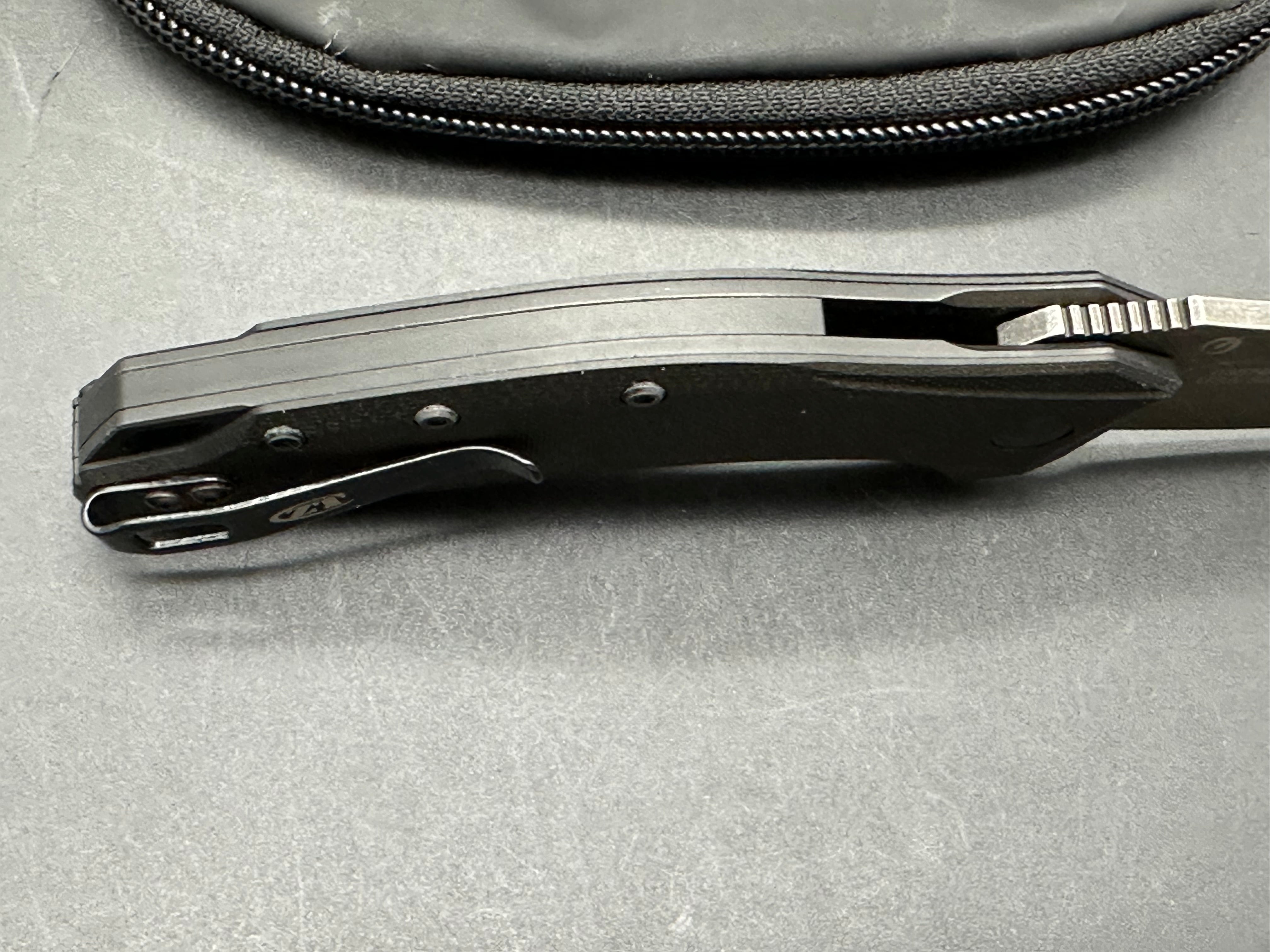 Zero Tolerance 0357BW Black G-10 Handle, CPM-20CV Black SW (3.25” DP) Blade