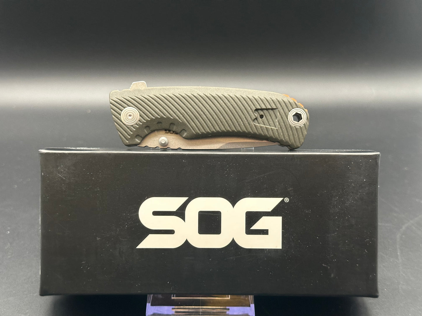 SOG Tellus ATK Assisted Frame Lock Knife OD Green