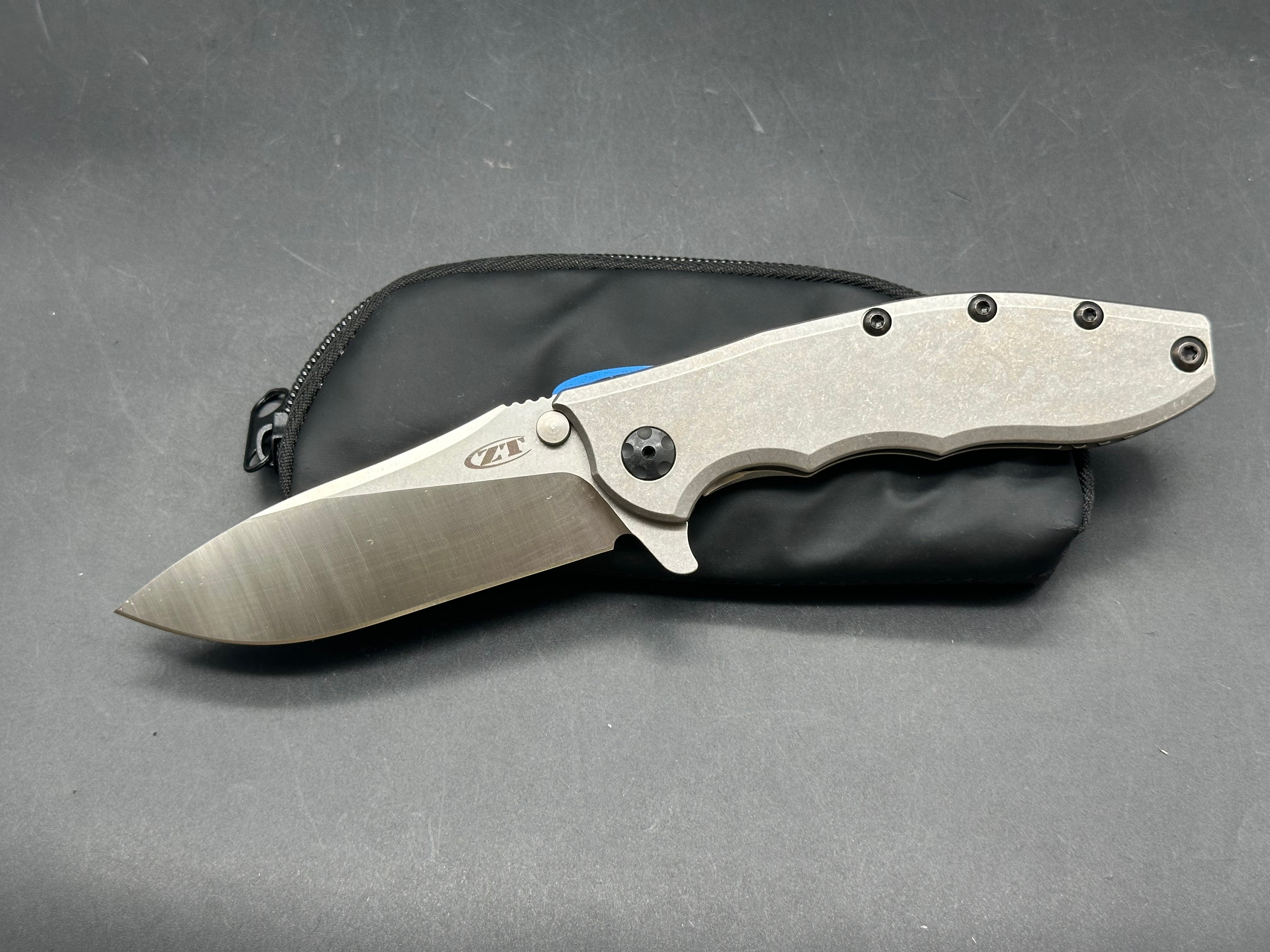 Zero Tolerance 0562TI Titanium Handle, CPM-20CV (3.50” Satin DP) Blade