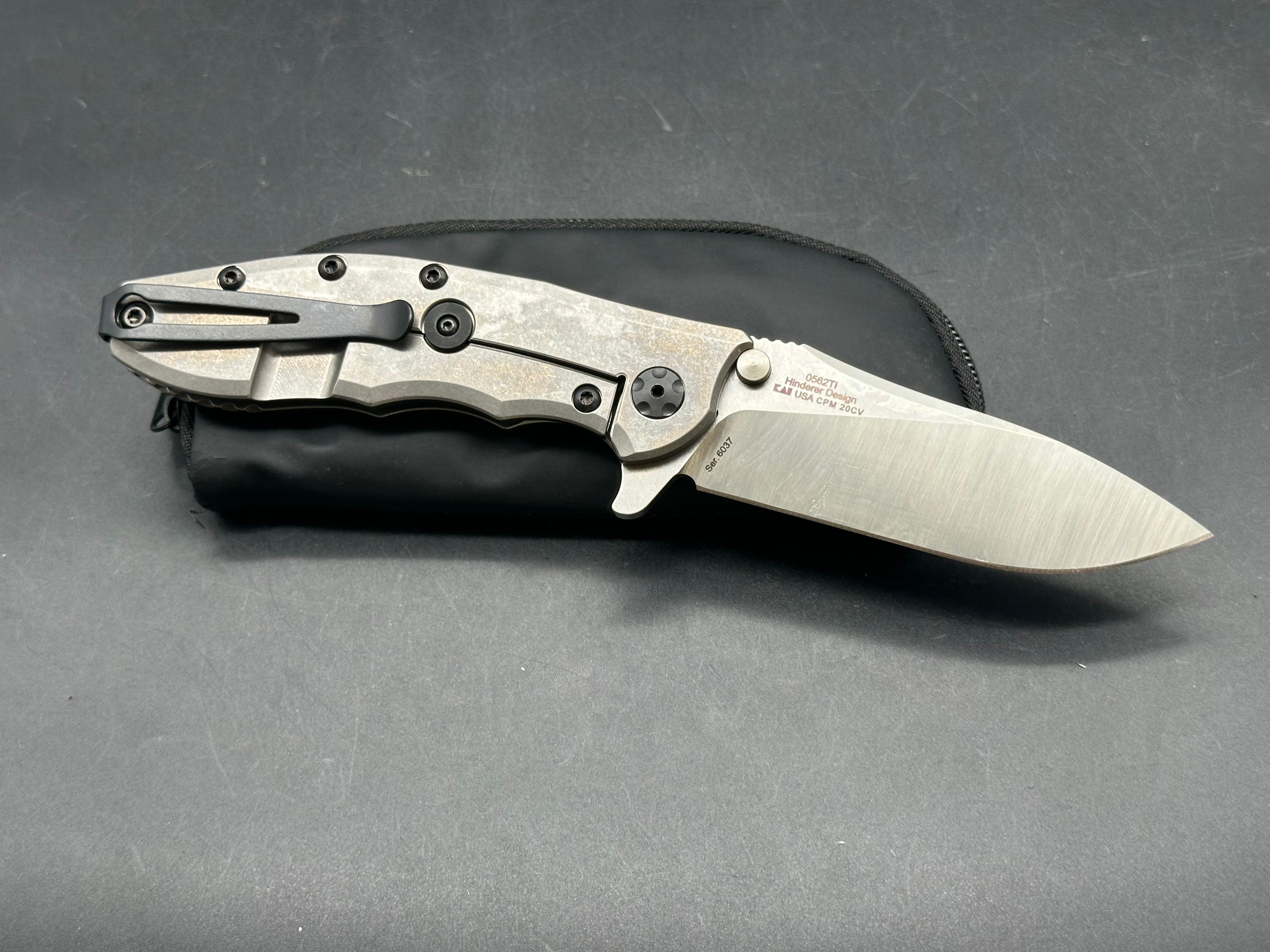Zero Tolerance 0562TI Titanium Handle, CPM-20CV (3.50” Satin DP) Blade