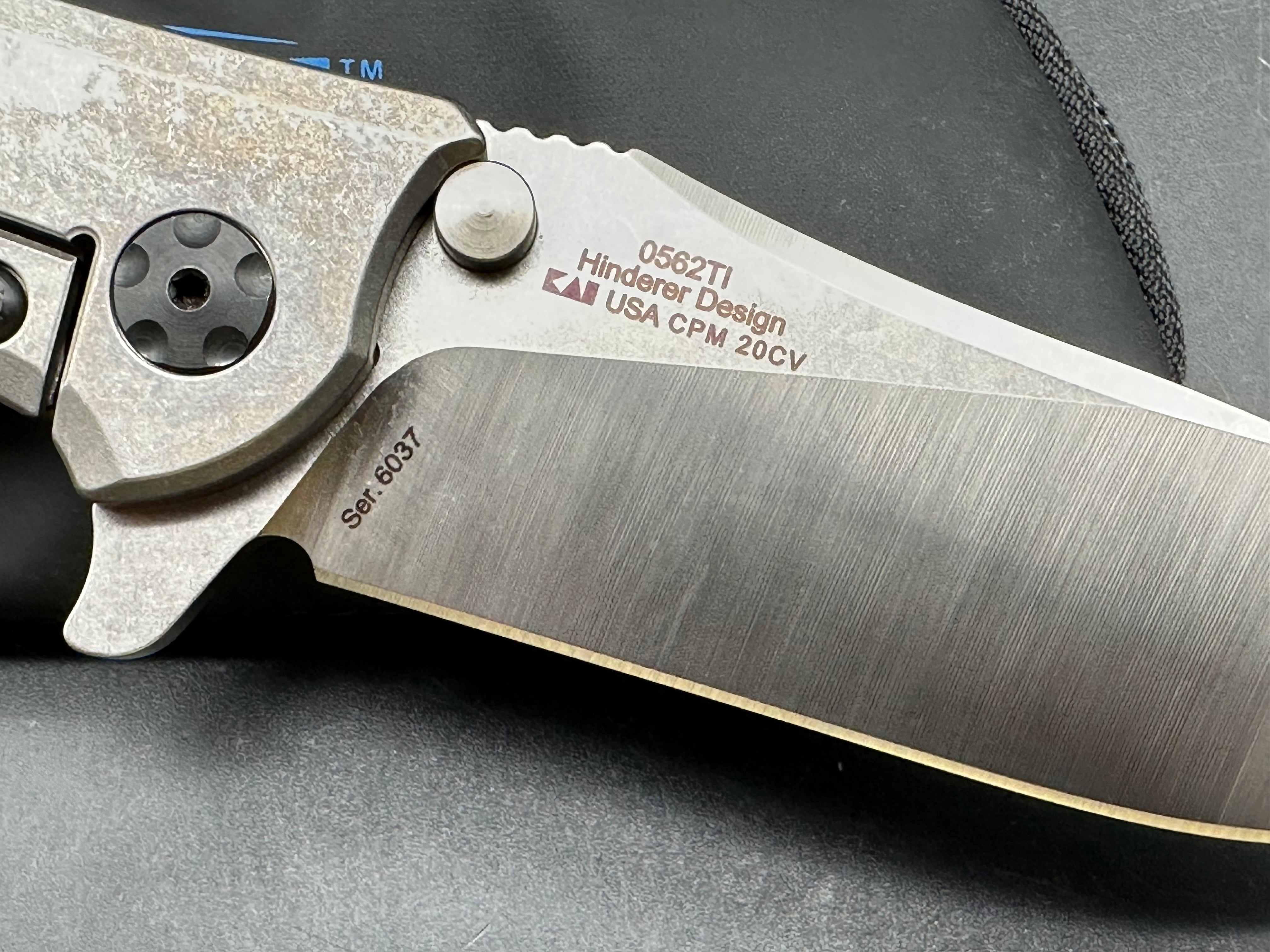Zero Tolerance 0562TI Titanium Handle, CPM-20CV (3.50” Satin DP) Blade