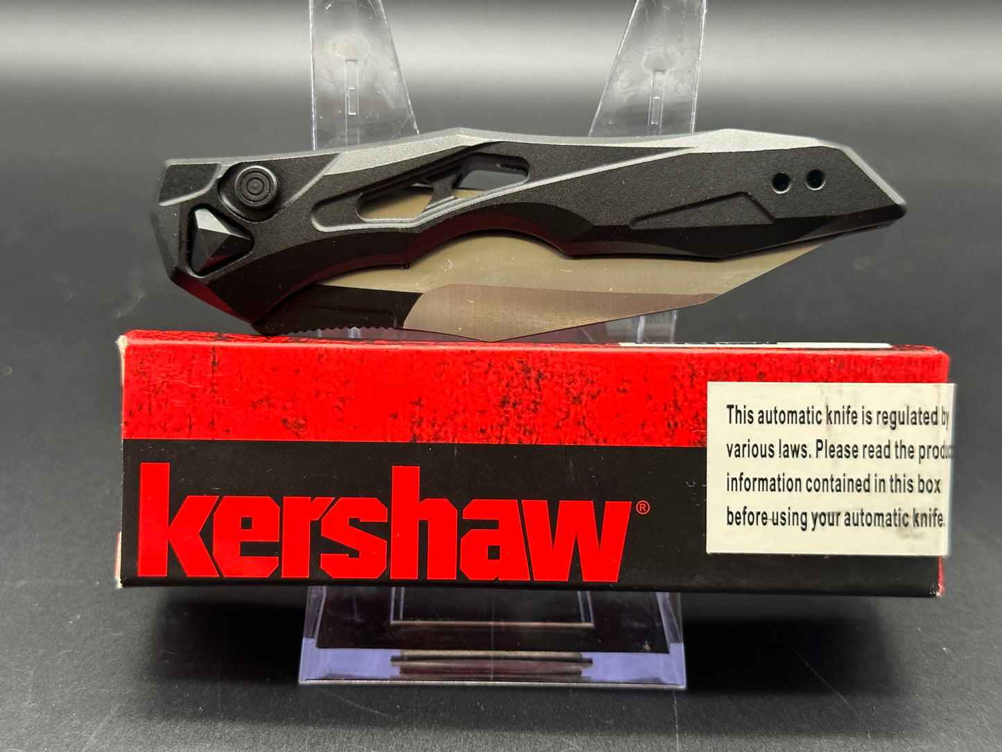 Kershaw Launch 13 Automatic Knife Black (3.5" Two-Tone) 7650