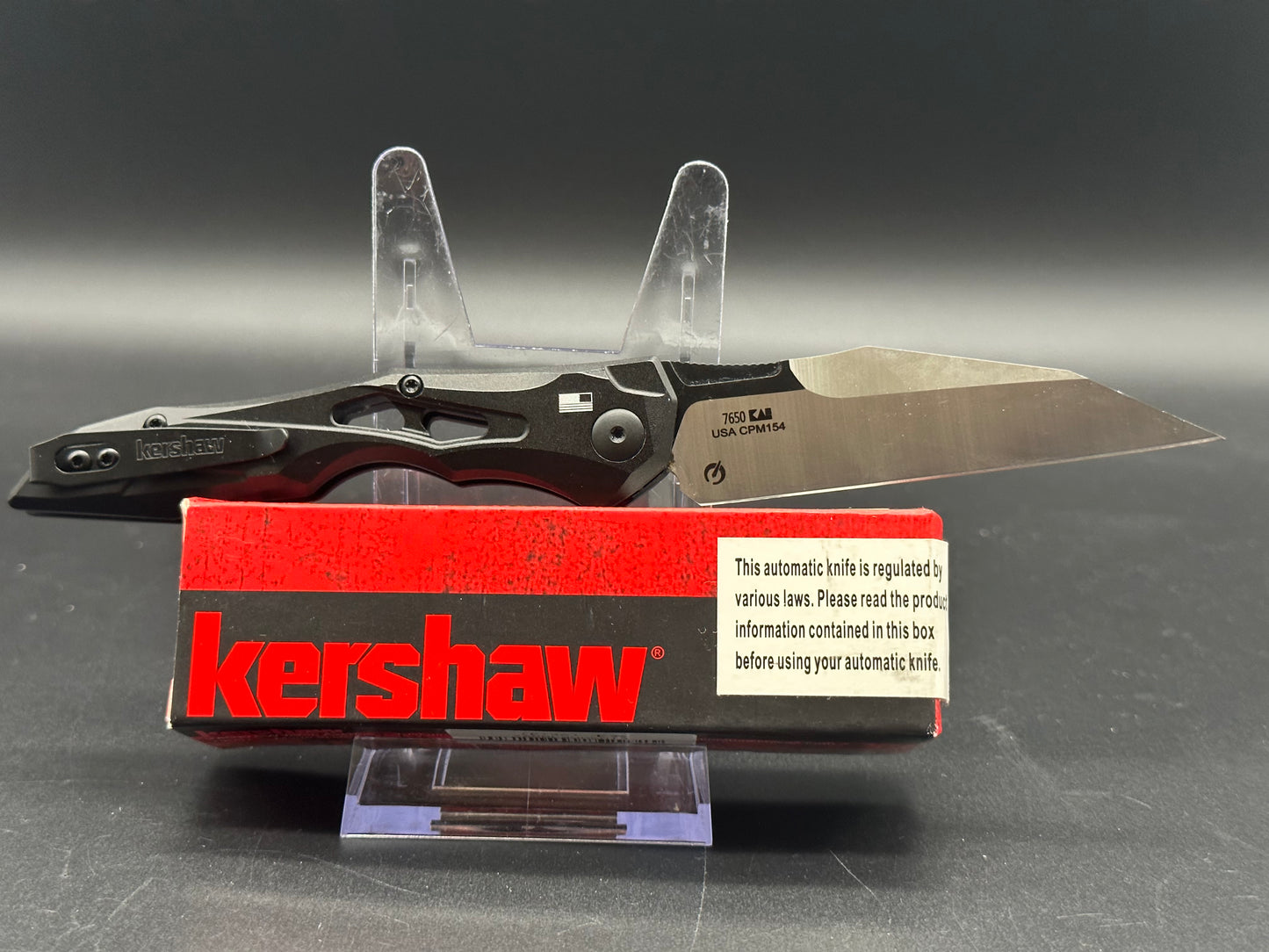 Kershaw Launch 13 Automatic Knife Black (3.5" Two-Tone) 7650