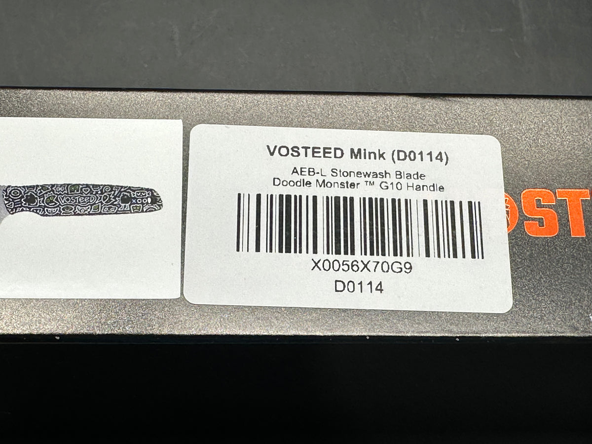 Vosteed Mink - Fixed Blade Knife (3.33" AEB-L Blade & G10 Handle) - AMAZON & TIKTOK EXCLUSIVE