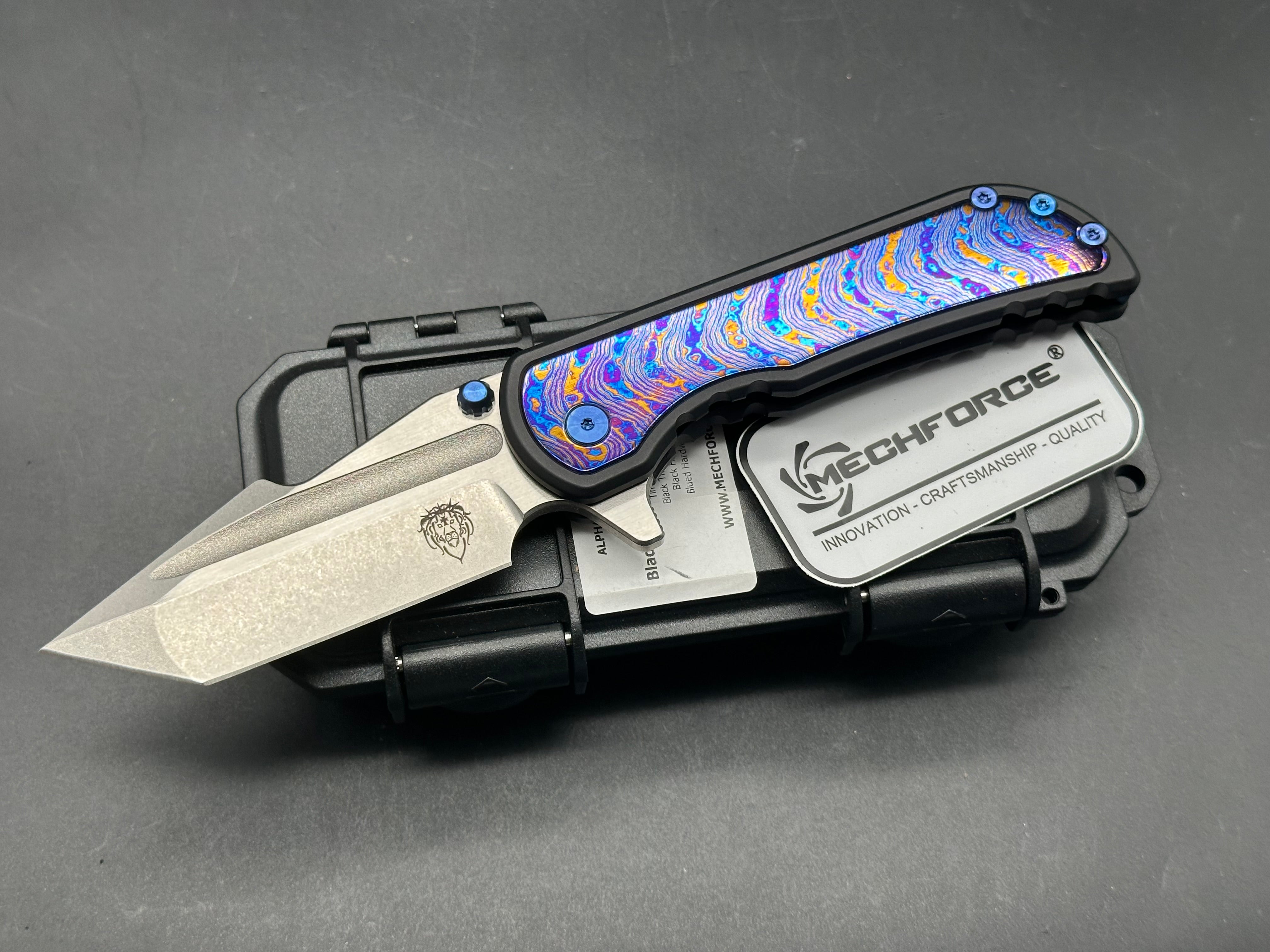 Mechforce + Alphahunter - 80S Apocalypse (4of5) /Black TI Frame + Black Timascus Inlays/Harpoon/M390