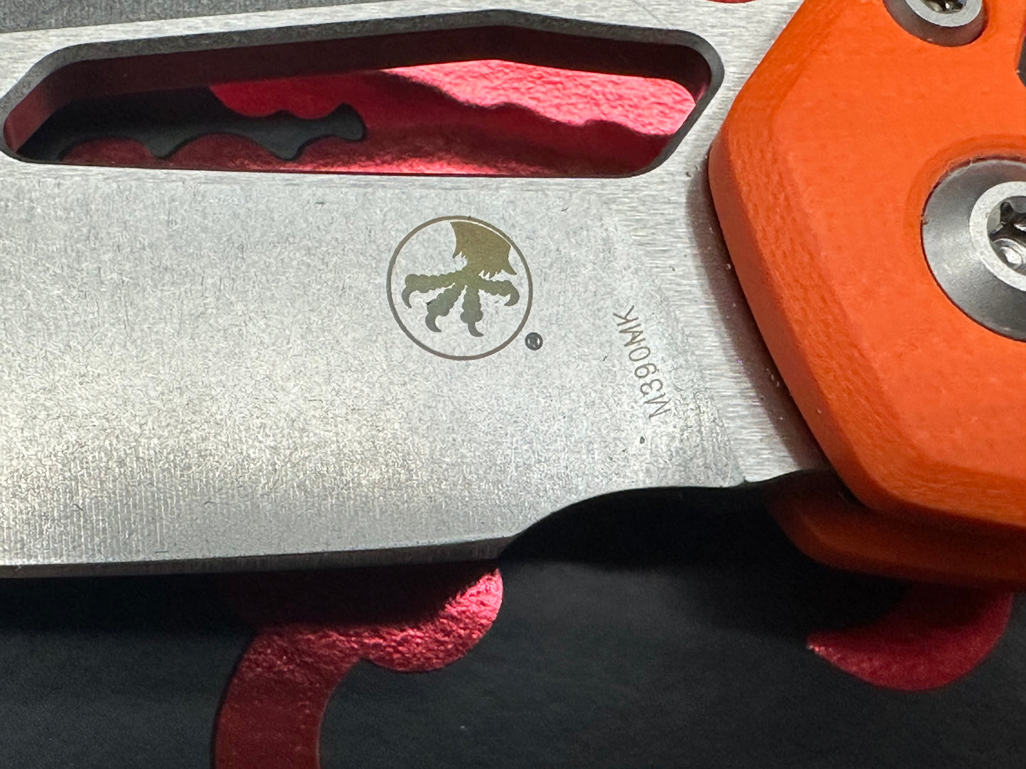 Microtech Standard Issue MSI Ram-Lok Knife Orange G-10