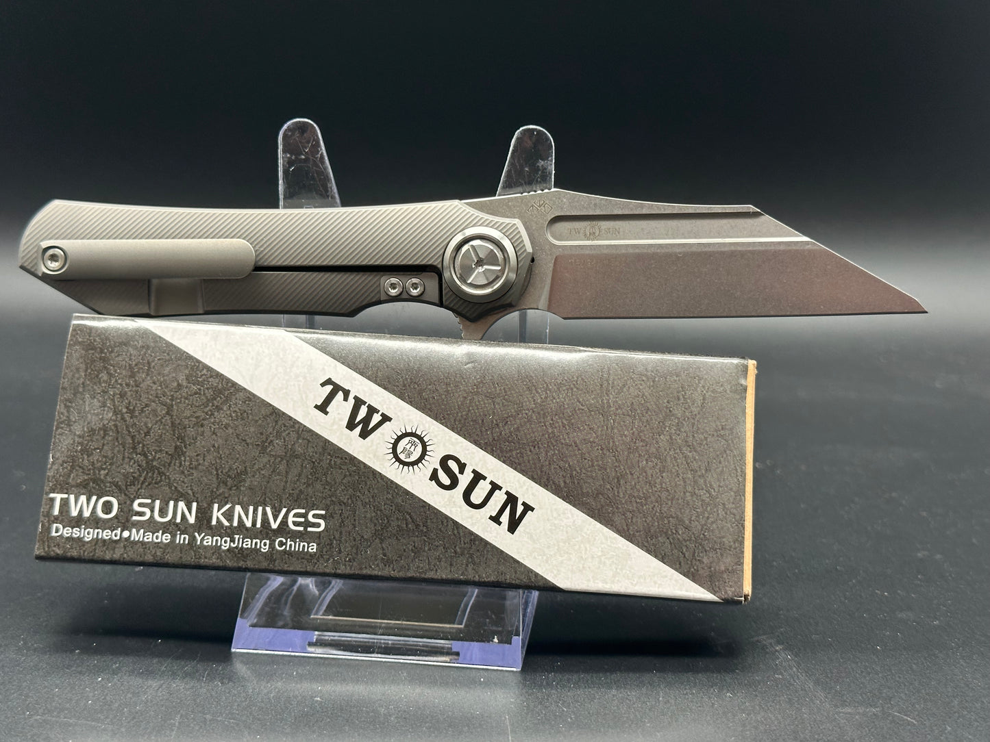 TwoSun TS195 wave pattern integral M390 titanium