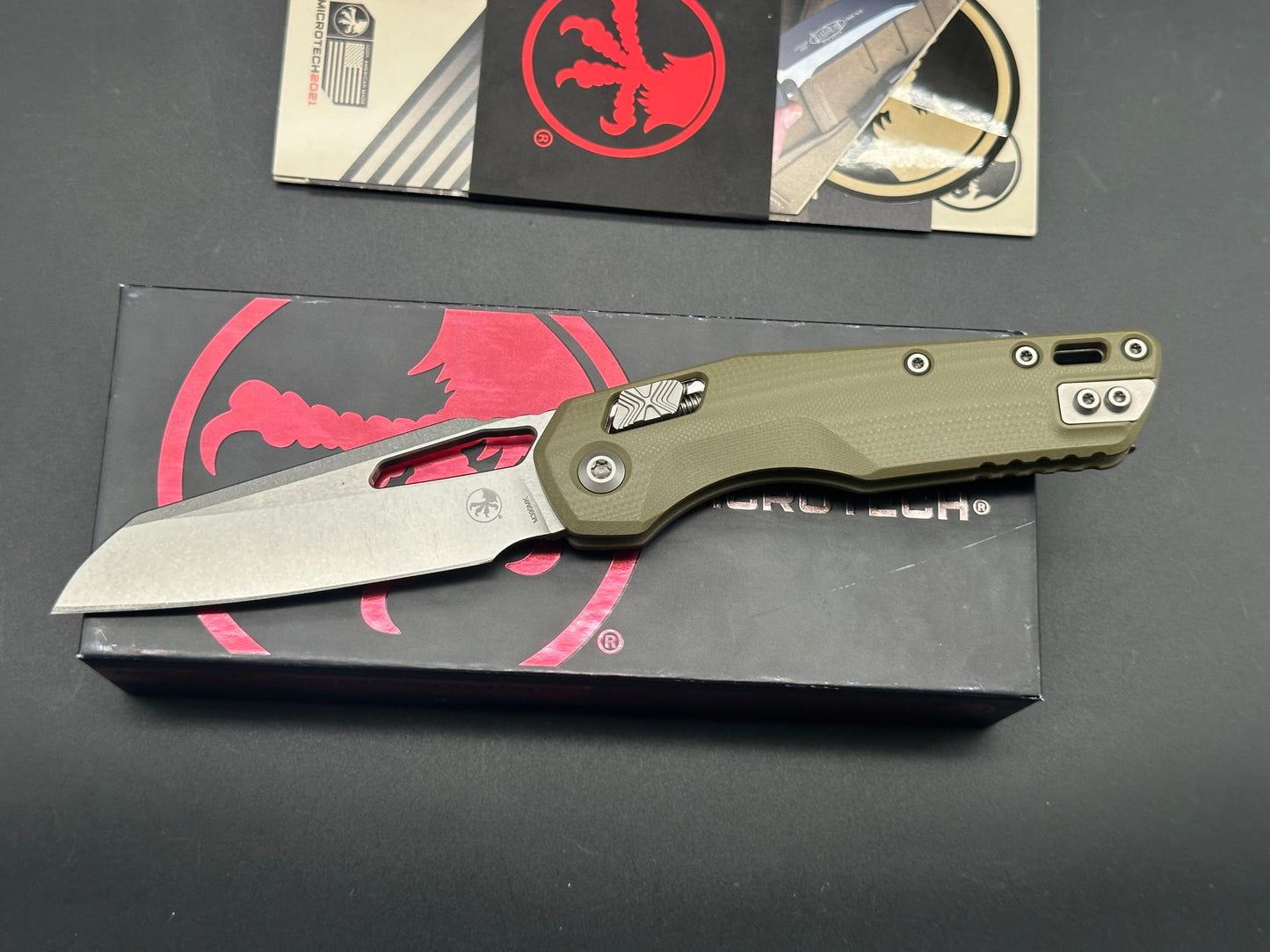 Microtech Standard Issue MSI RAM-LOK Knife | OD Green G10