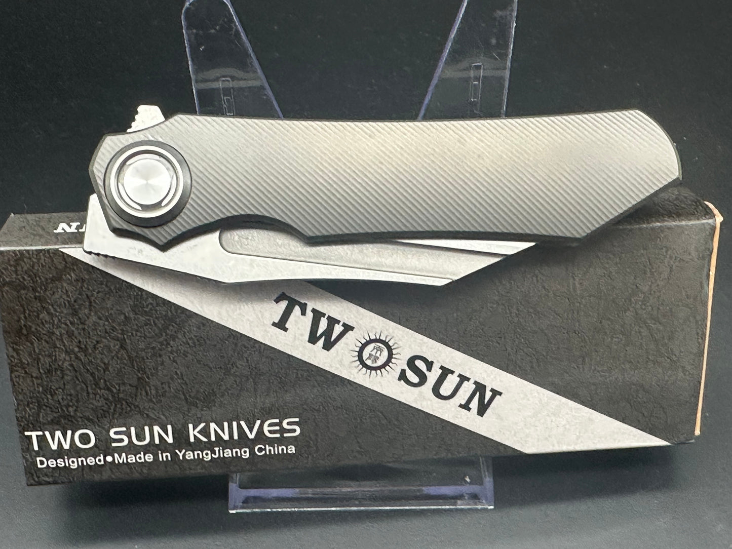 TwoSun TS195 wave pattern integral M390 titanium