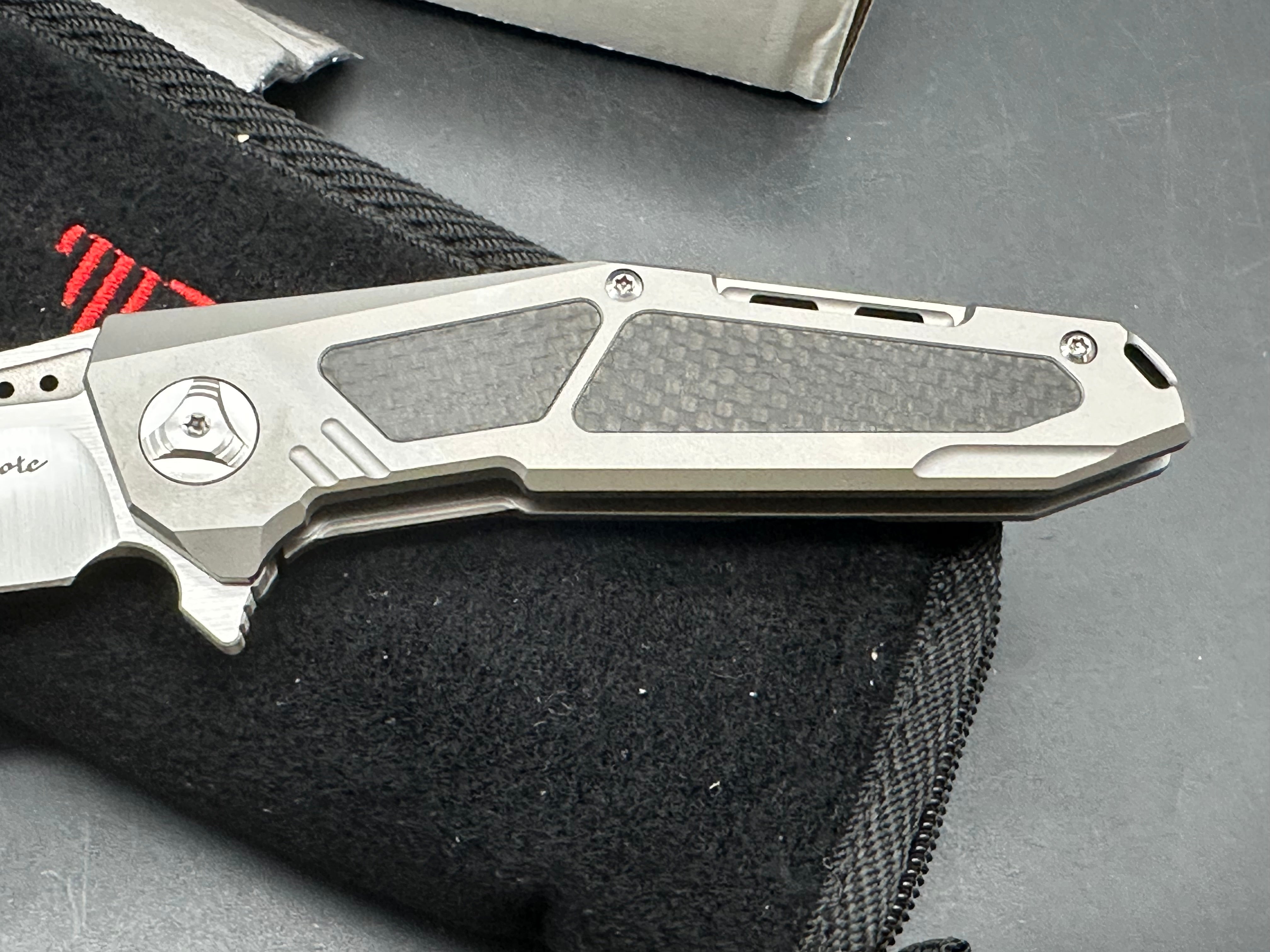 Reate K3: 3.75 inch satin finish drop point CTS-204 blade