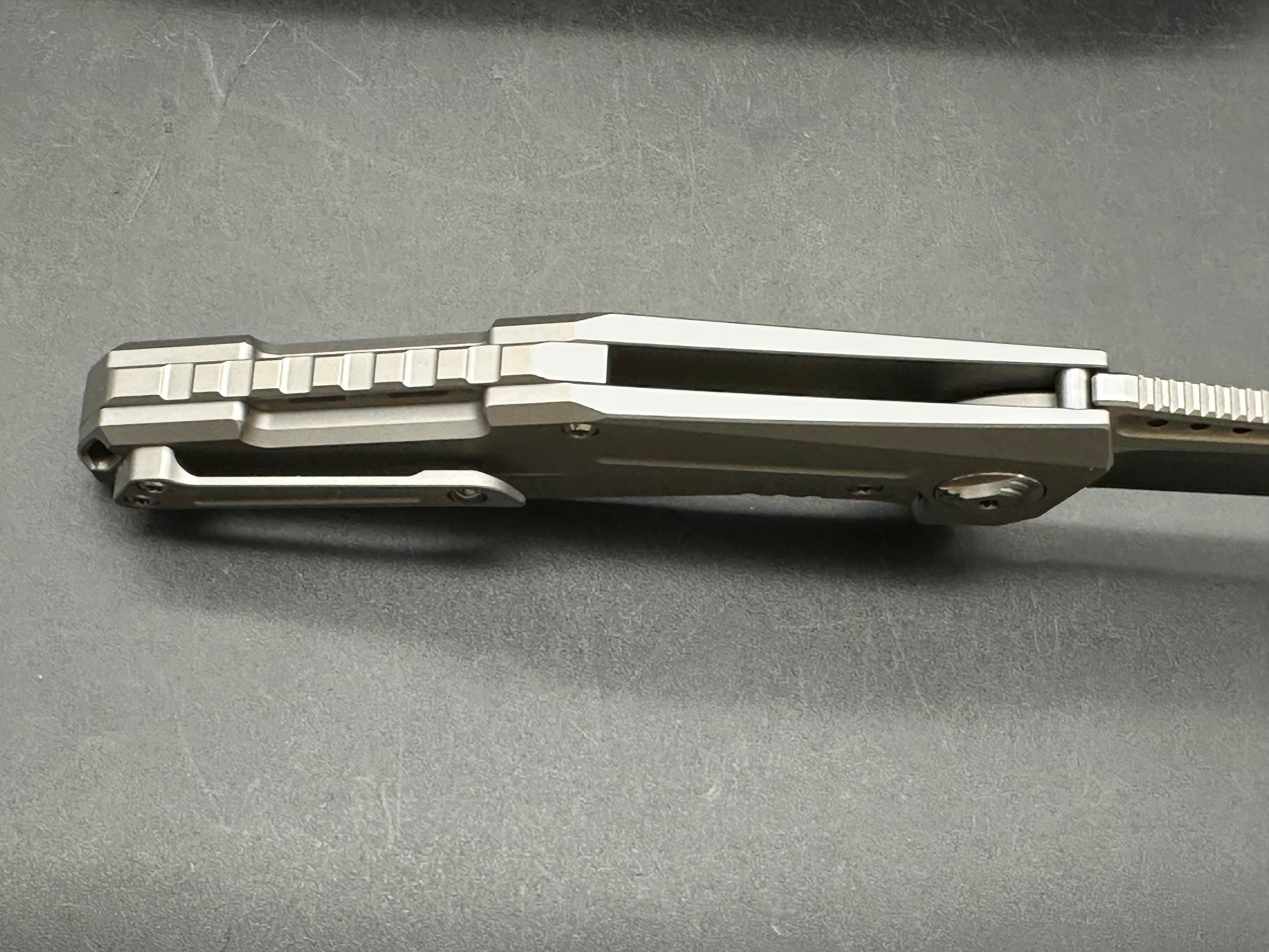 Reate K3: 3.75 inch satin finish drop point CTS-204 blade