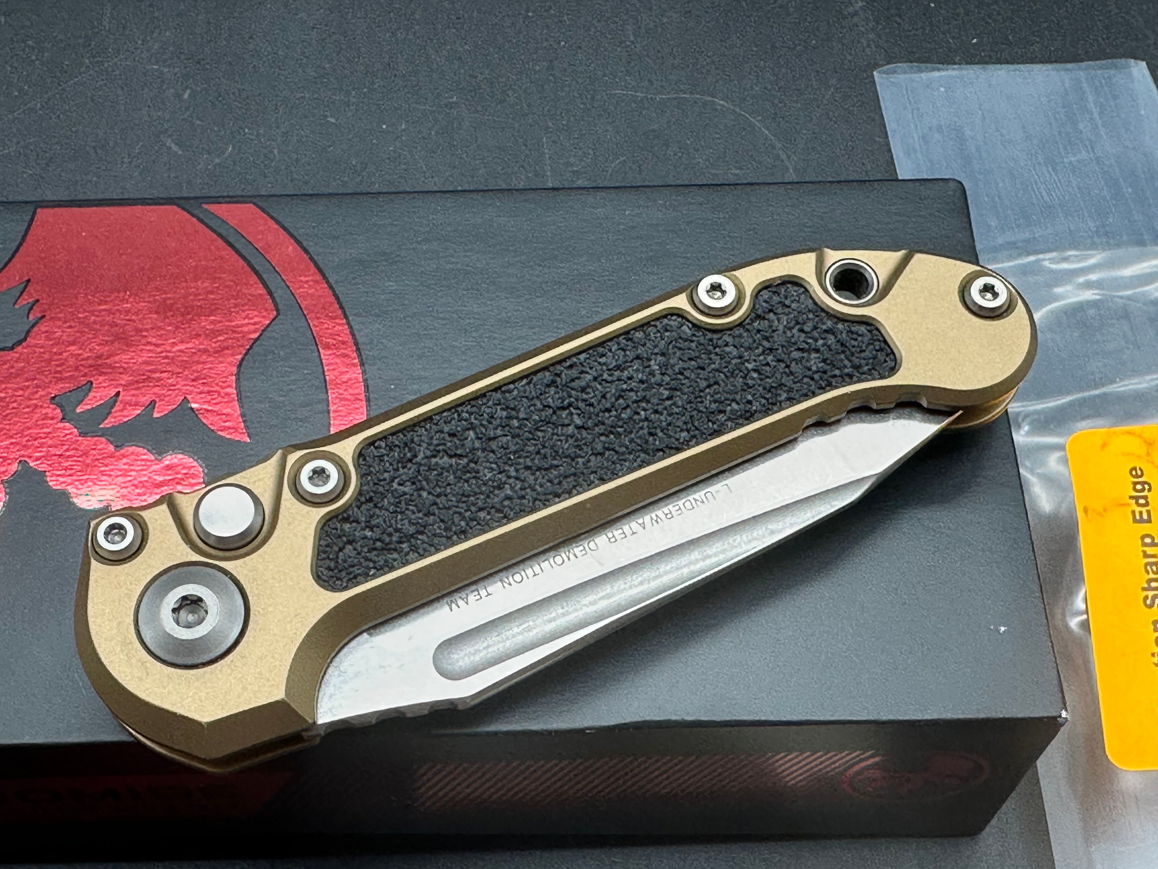 Microtech LUDT Gen III Stonewashed Tanto Bronze