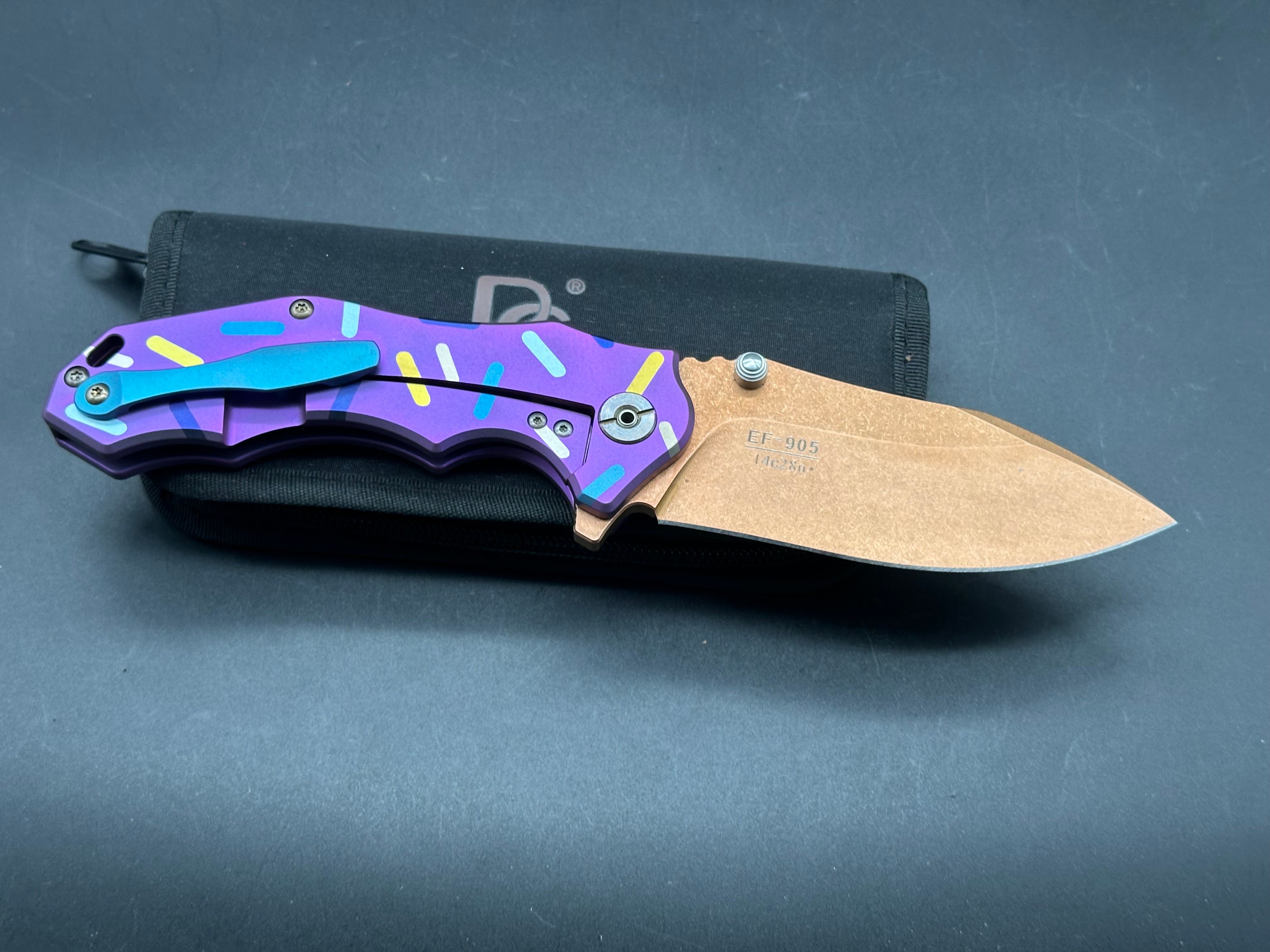 Eafengrow - EF905/Custom "Dessert Warrior"/Pink Ti (Sprinkle Print) Frame