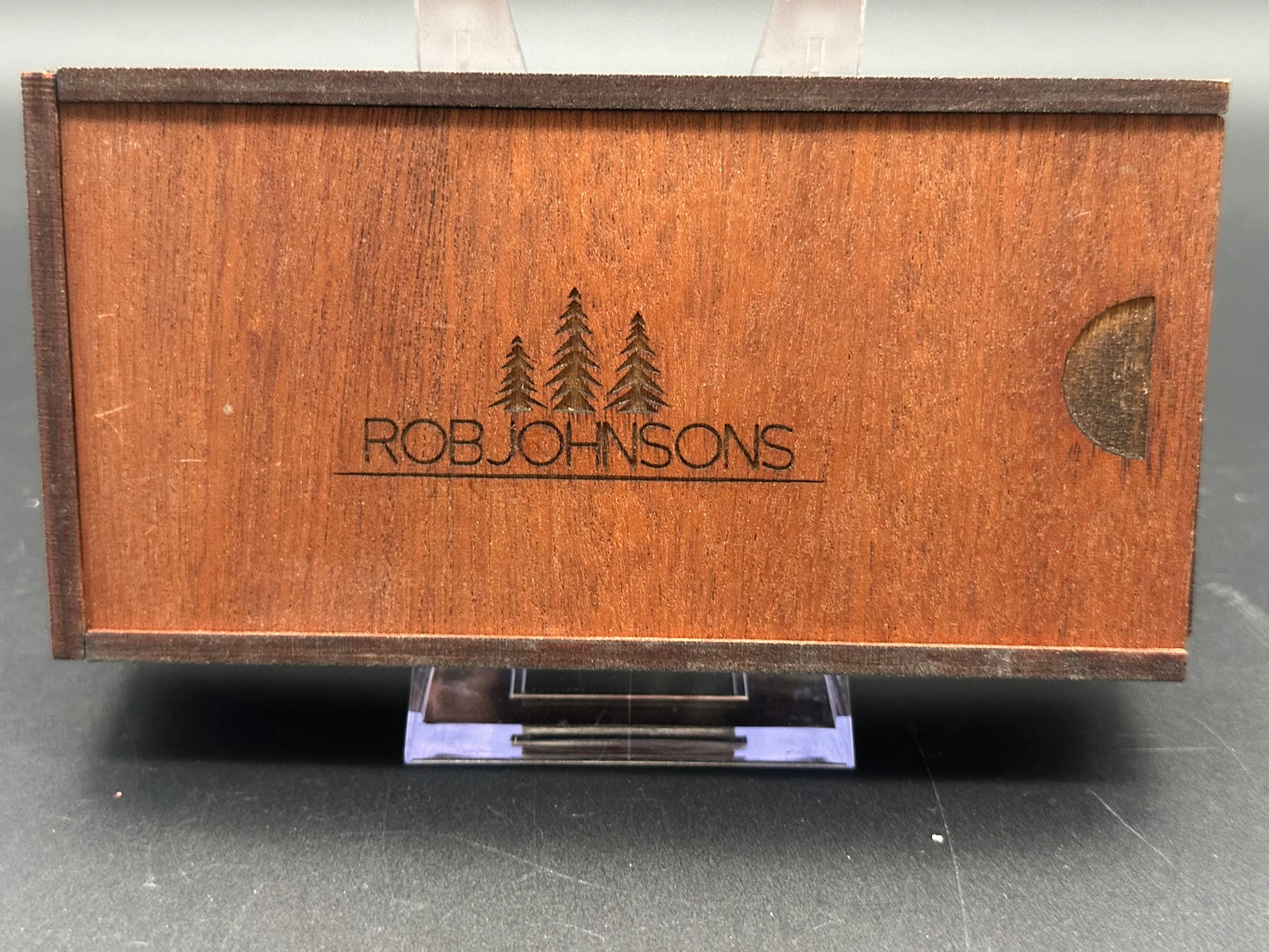 Rob Johnson Cedar 76V Purple titanium handle and rose gold hardware M390 acid washed blade