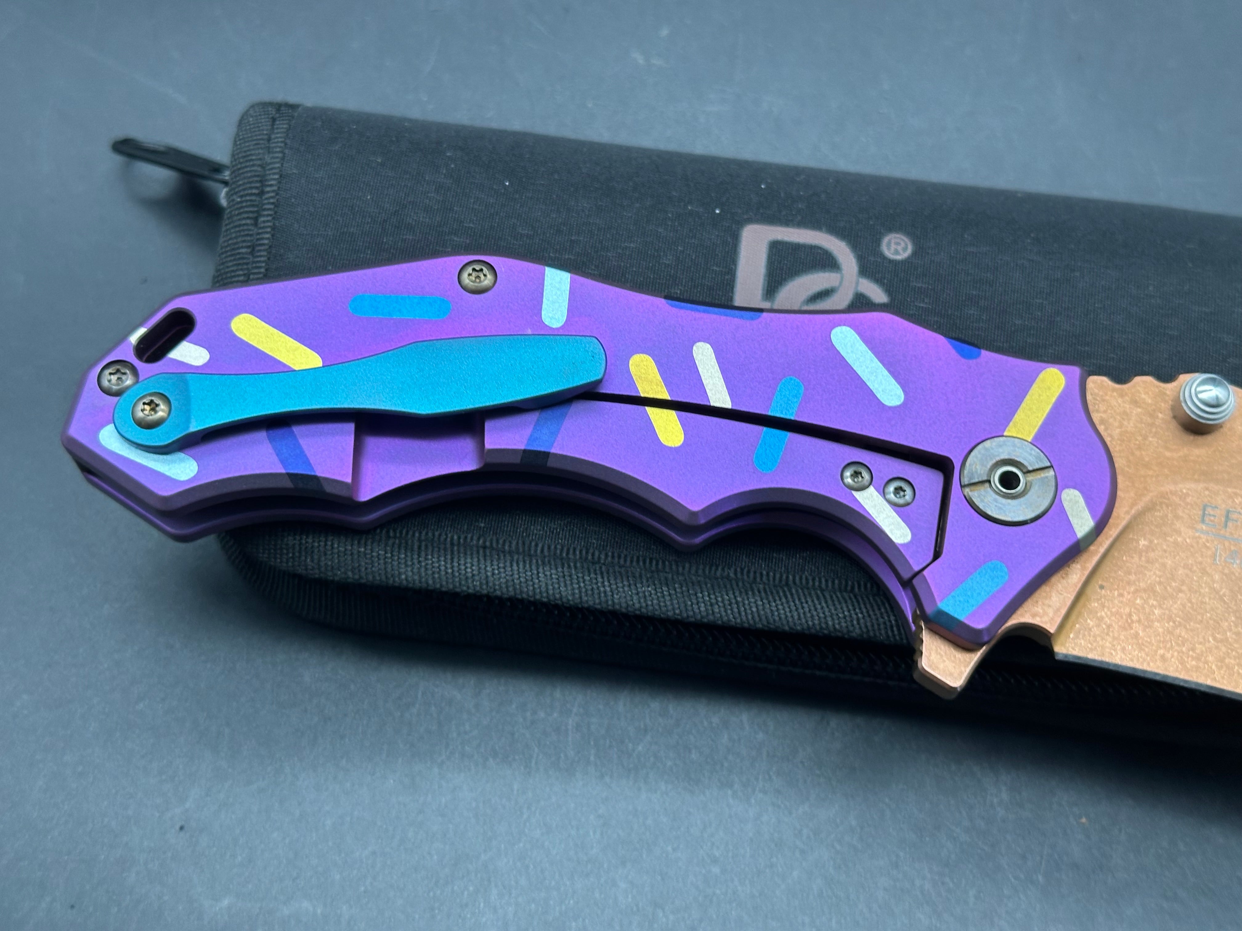 Eafengrow - EF905/Custom "Dessert Warrior"/Pink Ti (Sprinkle Print) Frame