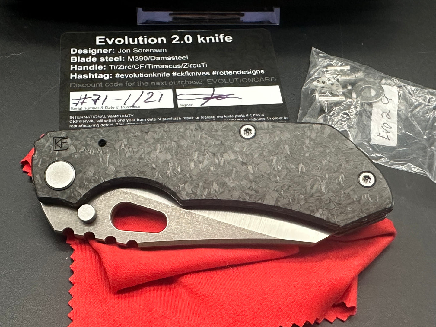 CKF Custom Knife Factory Evolution 2.0 CF #71