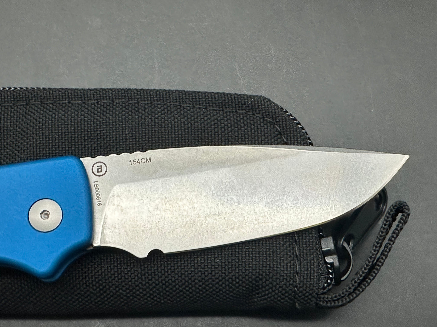 Hogue Ballista Drop Point Automatic Knife Matte Blue