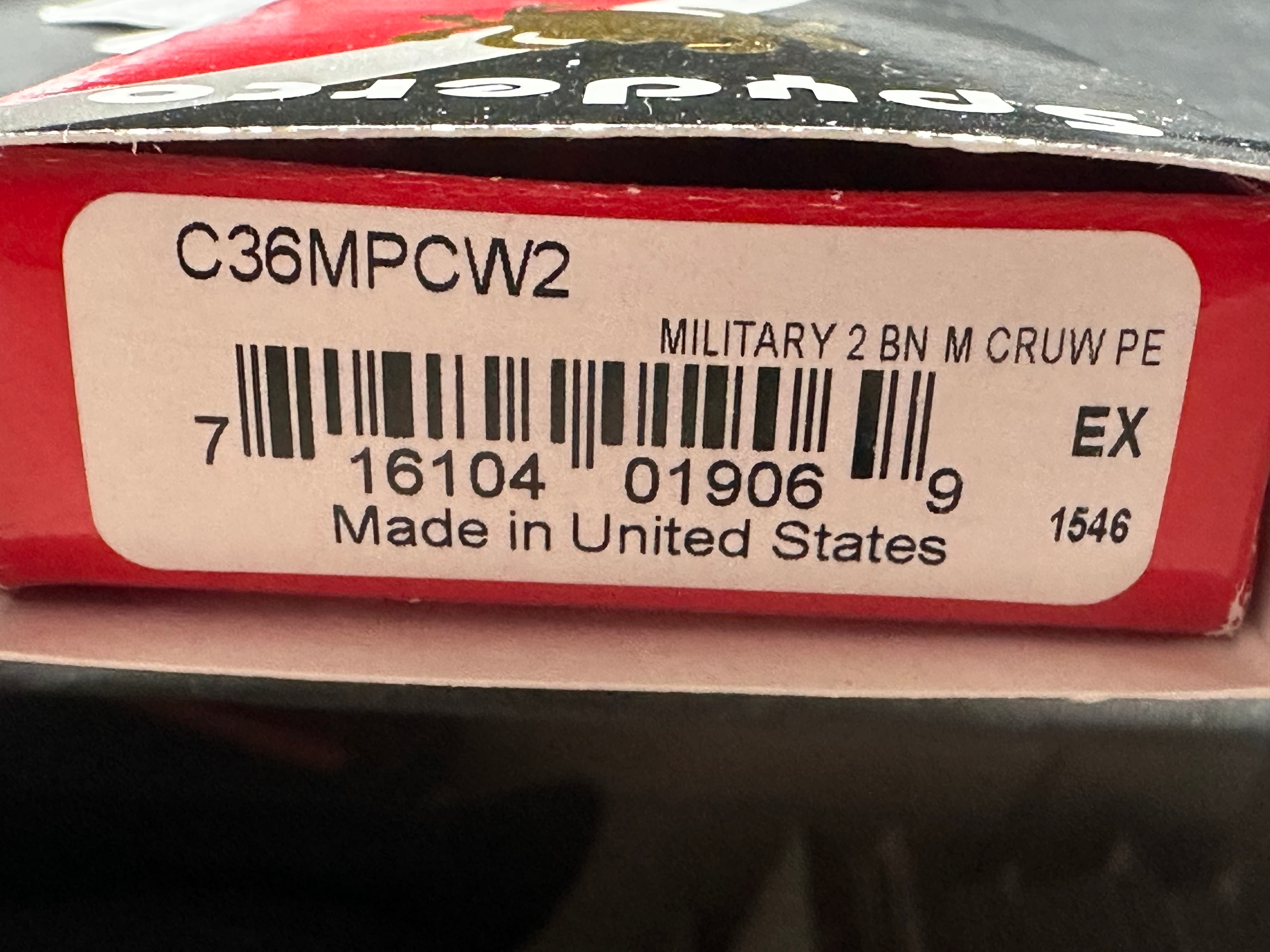 Spyderco Military 2 brown micarta handle & CPM CruWear blade