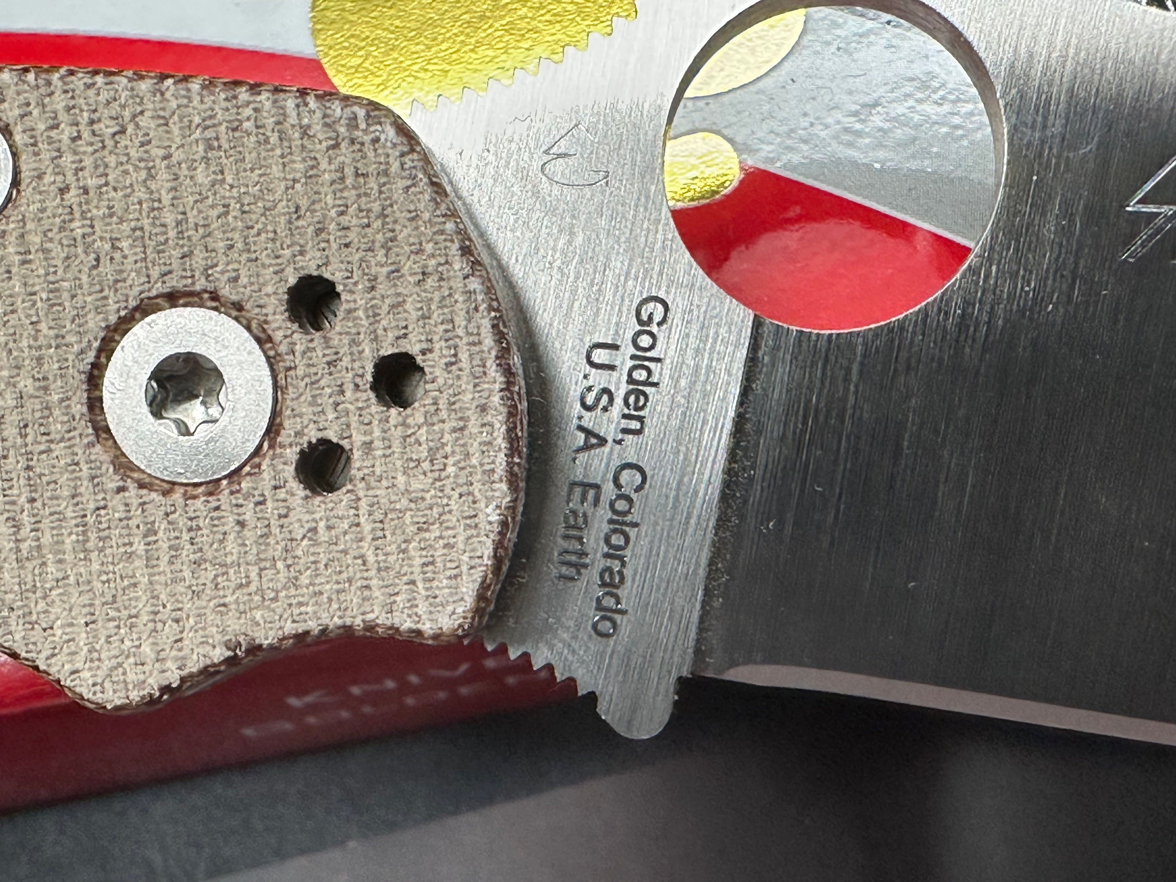 Spyderco Military 2 brown micarta handle & CPM CruWear blade