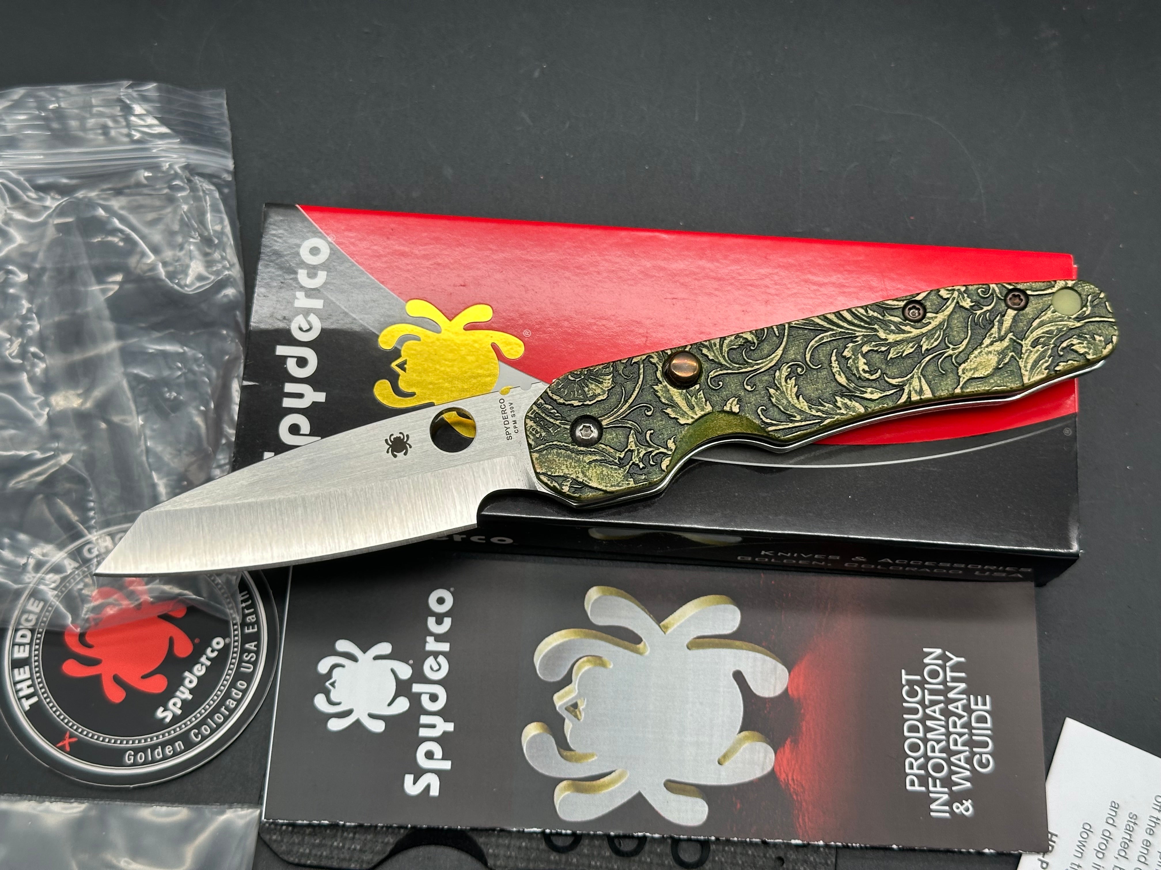 Spyderco Smock with custom wood scales