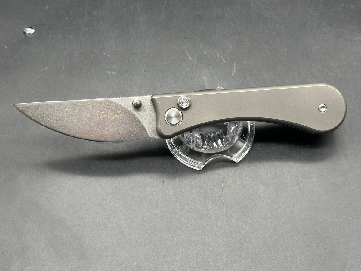 TwoSun TS152/ Wong Design/ titanium handle/D2 blade