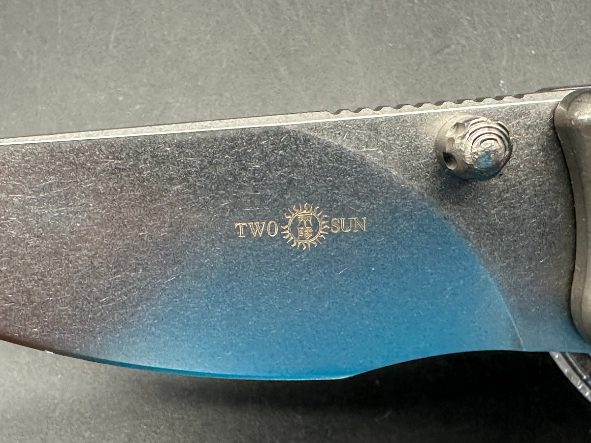 TwoSun TS152/ Wong Design/ titanium handle/D2 blade
